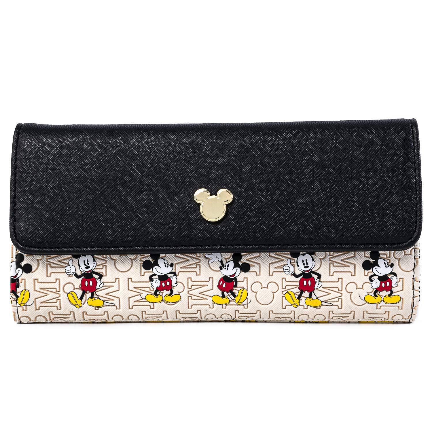 Disney Mickey Mouse Faux Leather Wallet by Loungefly - Stylish & Durable for Everyday Use, Travel & Disney Park Visits