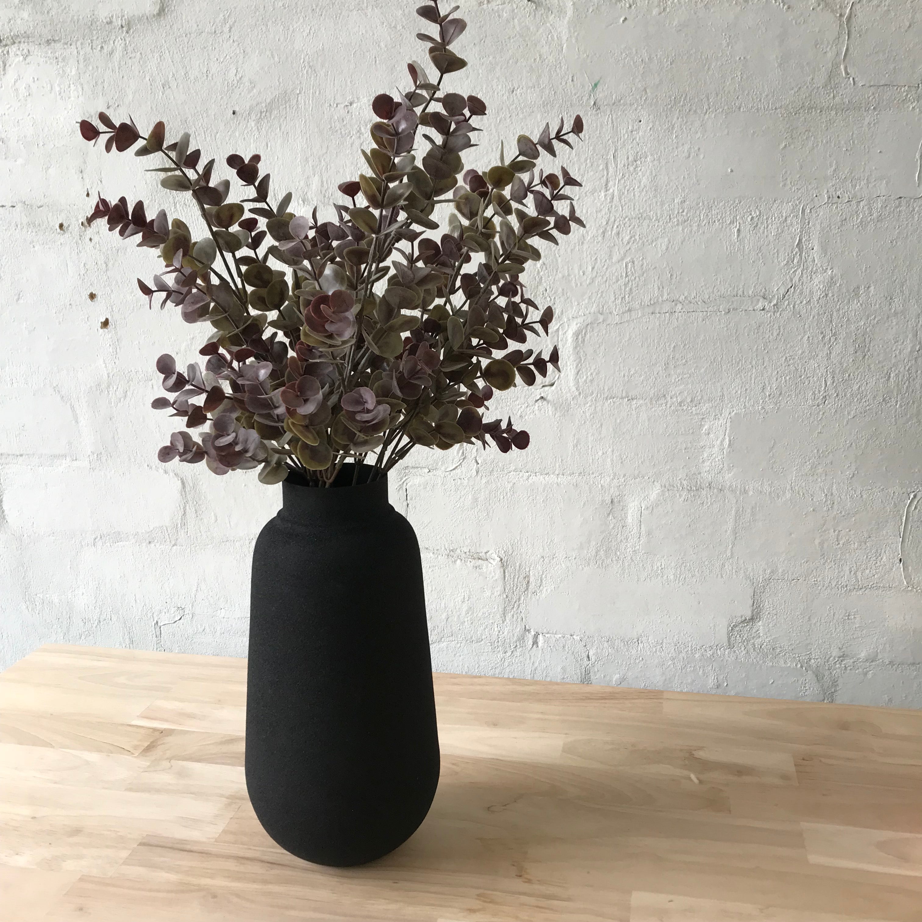 Artificial Purple Eucalyptus Bush - 2 Stems for Home Decor, Wedding Centerpieces, and Floral Arrangements | Realistic Faux Greenery for DIY Crafts and Seasonal Displays