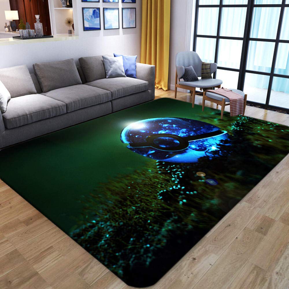 LHGBGBLN 3D Non-Slip Floor Mats for Living Room, Bedroom, Kids Room & Bathroom - Night View Design Carpet for Door, Corridor & High Traffic Areas - Soft & Durable Home Decor for Family Safety
