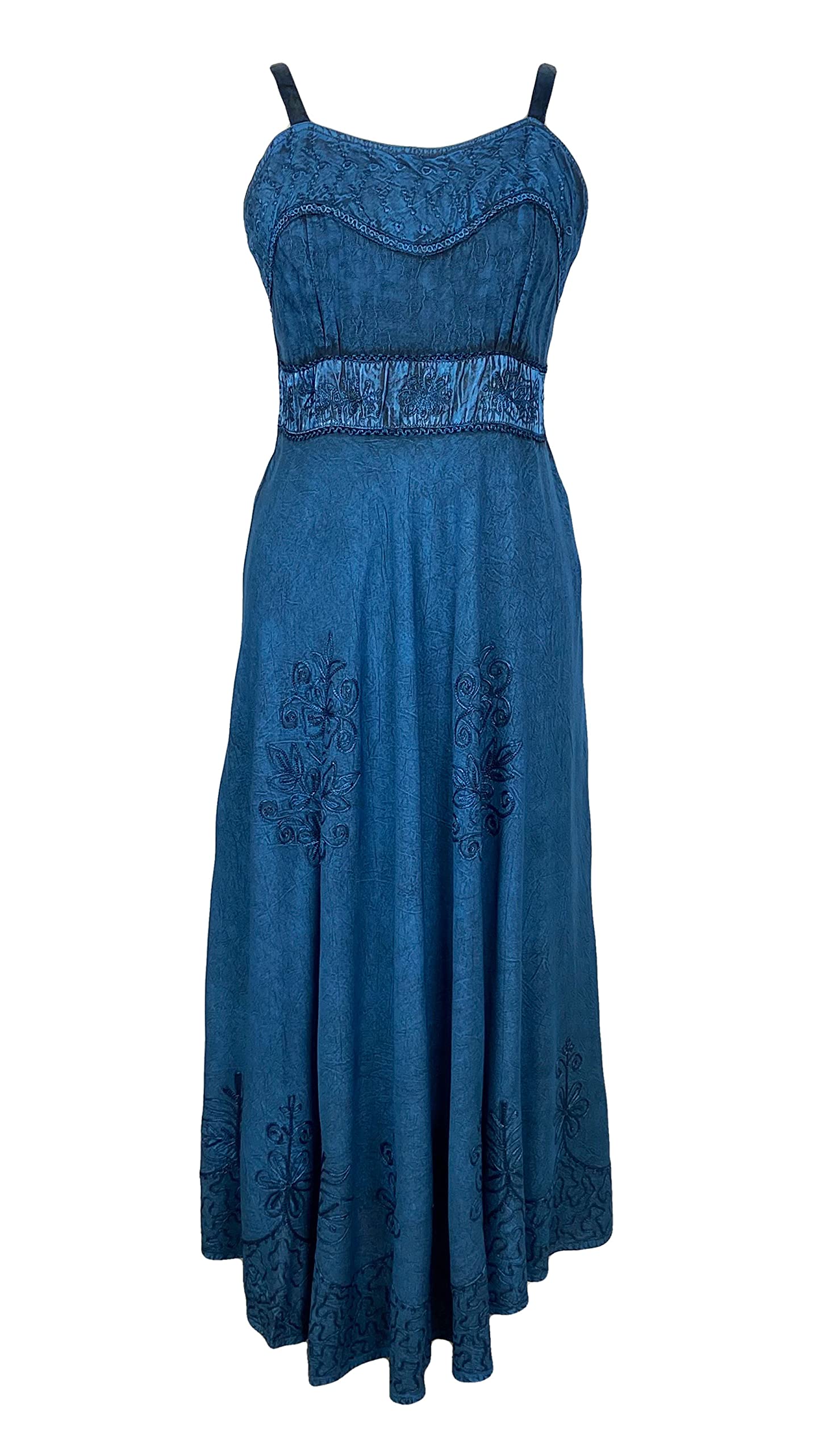 Agan Traders Women's Vintage Summer Dress - Sleeveless Empire Waist Renaissance Style for Spring Summer 2025 | Perfect for Renaissance Fairs, Garden Parties & Boho Chic Outfits