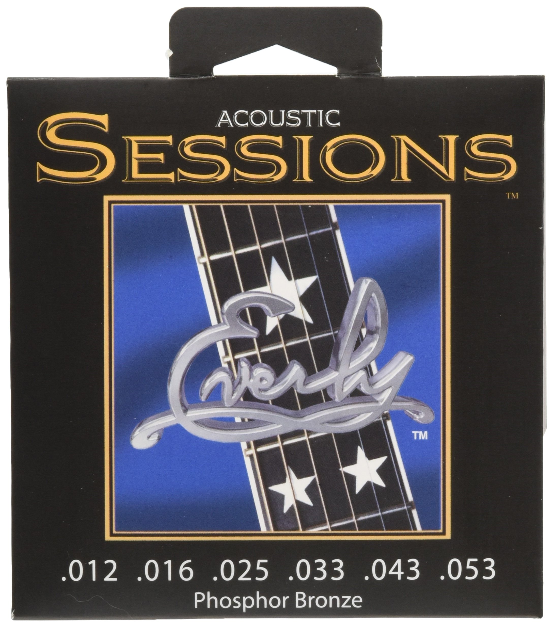 Everly Acoustic Session Strings .013-.056 Medium Gauge Guitar Strings - Perfect for Studio Recording & Live Performances