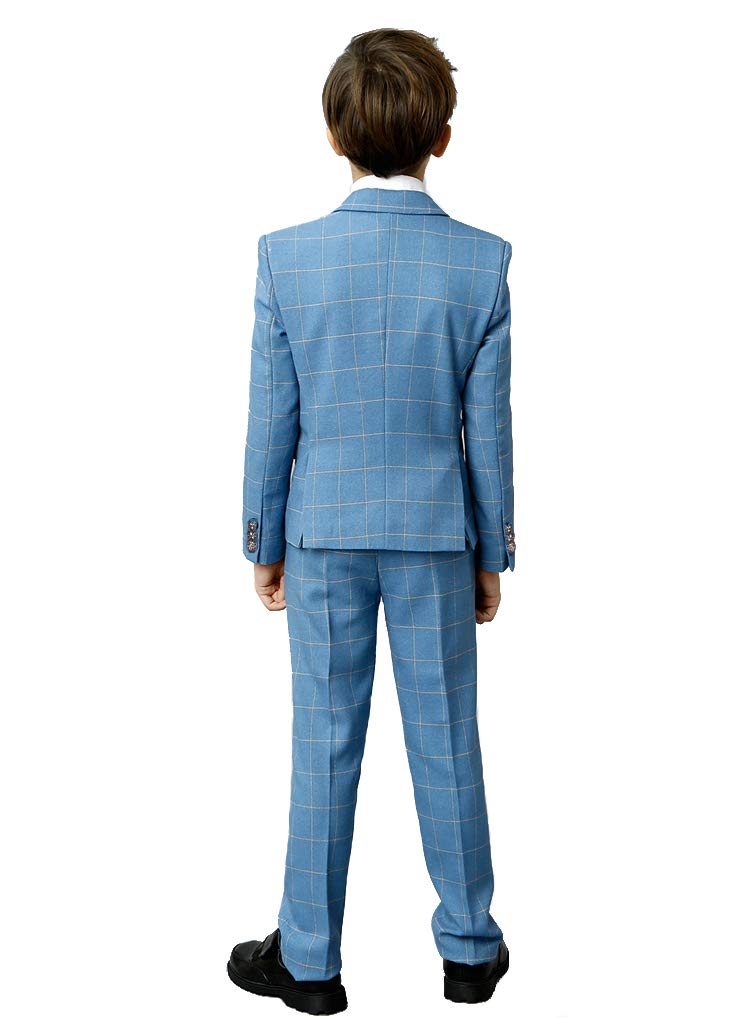 **YuanLu Boys Suit Set - Formal Wedding Ring Bearer Outfit, Kids Graduation Dress, Boys Blazer & Pants Set - Perfect for Weddings, Graduations & Special Occasions**