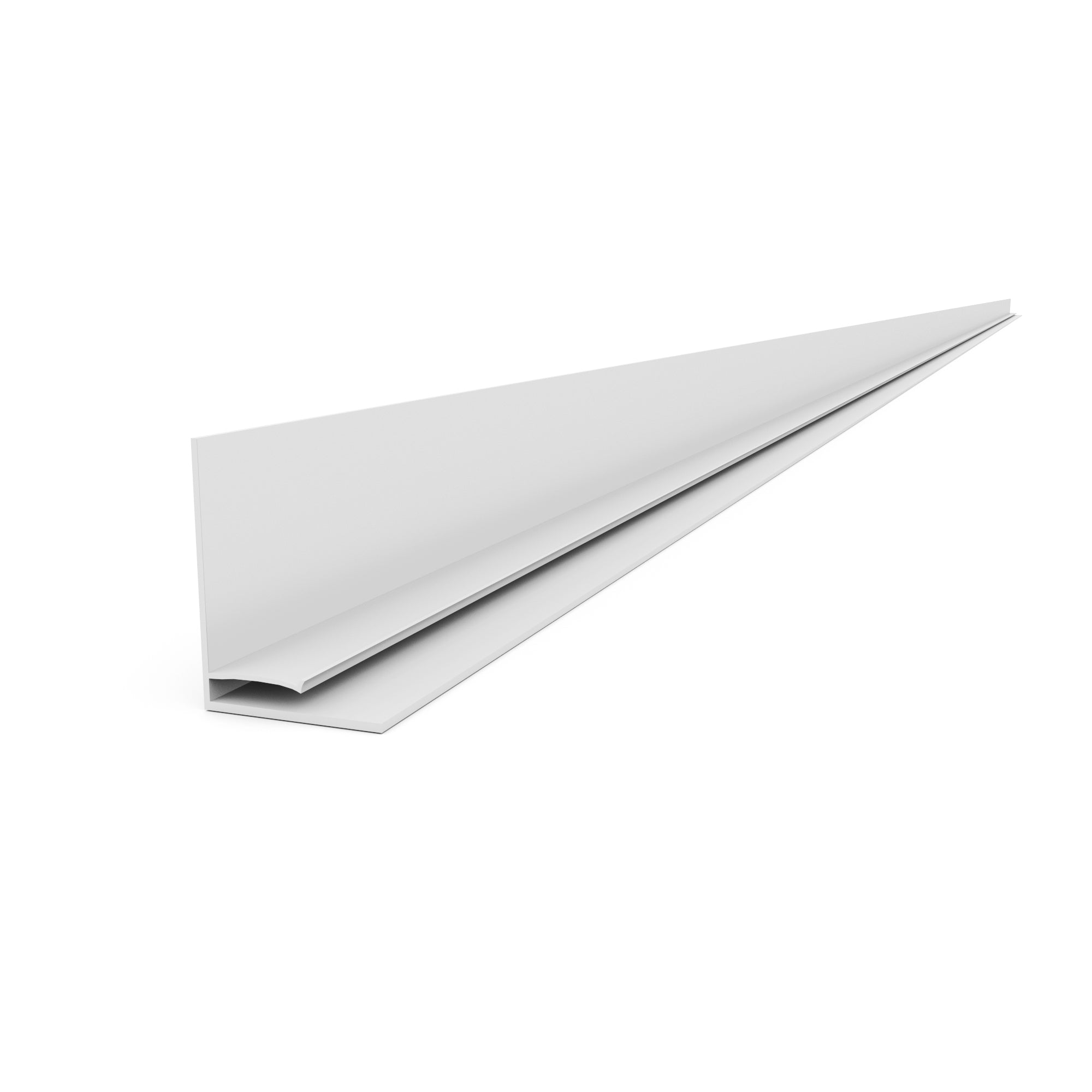 48.5 Inch PVC L Trim Molding - Flexible and Durable for DIY Home Improvement, Wall Edging, and Corner Protection (White) - Perfect for Baseboards, Cabinets, and Furniture Edge Guarding
