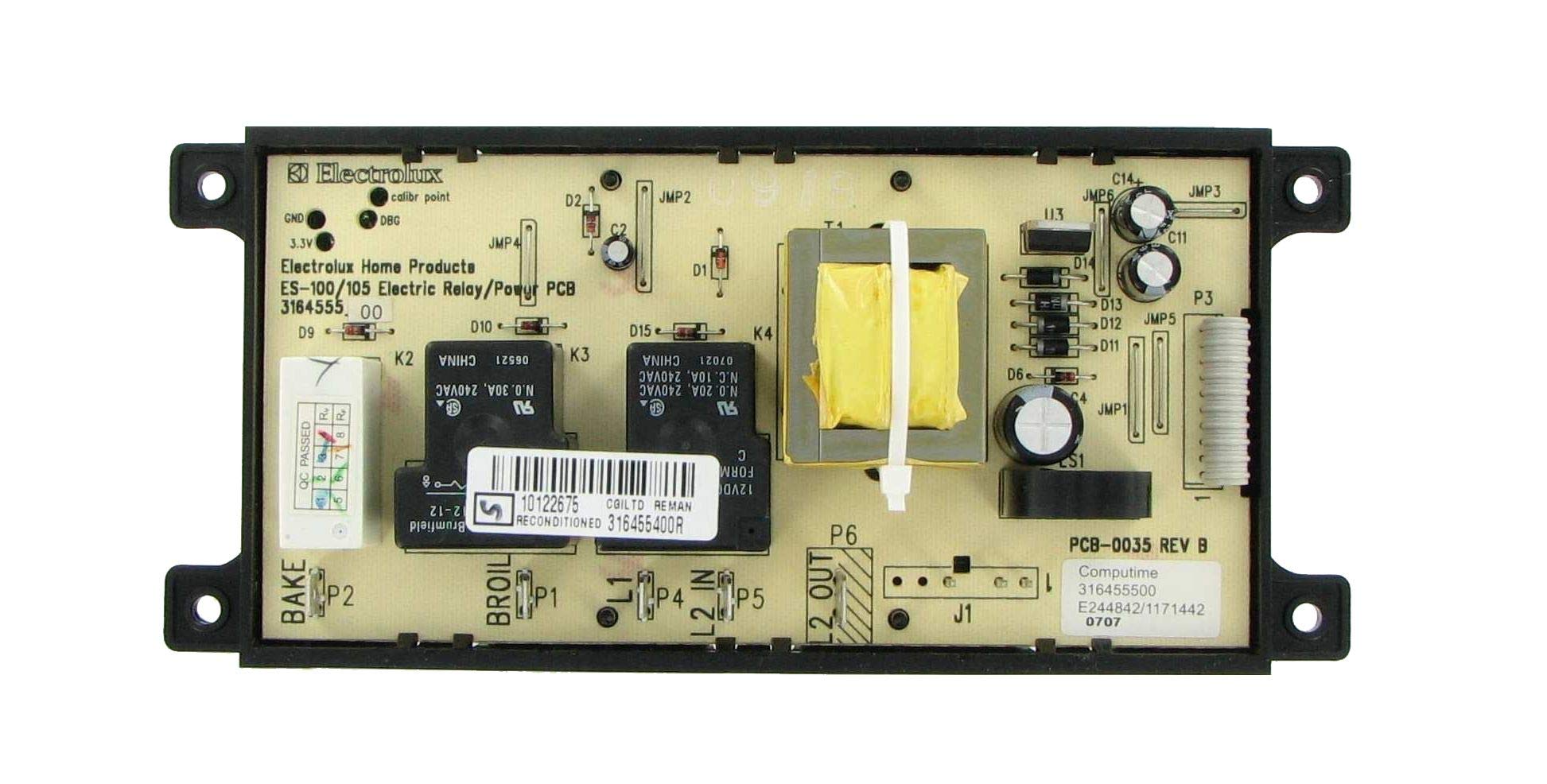 Frigidaire Range Timer Control Board 316455400R 316455400 Model 79090810406 Replacement Part for Stove & Oven Repair - Perfect for Home Kitchen Appliance Maintenance