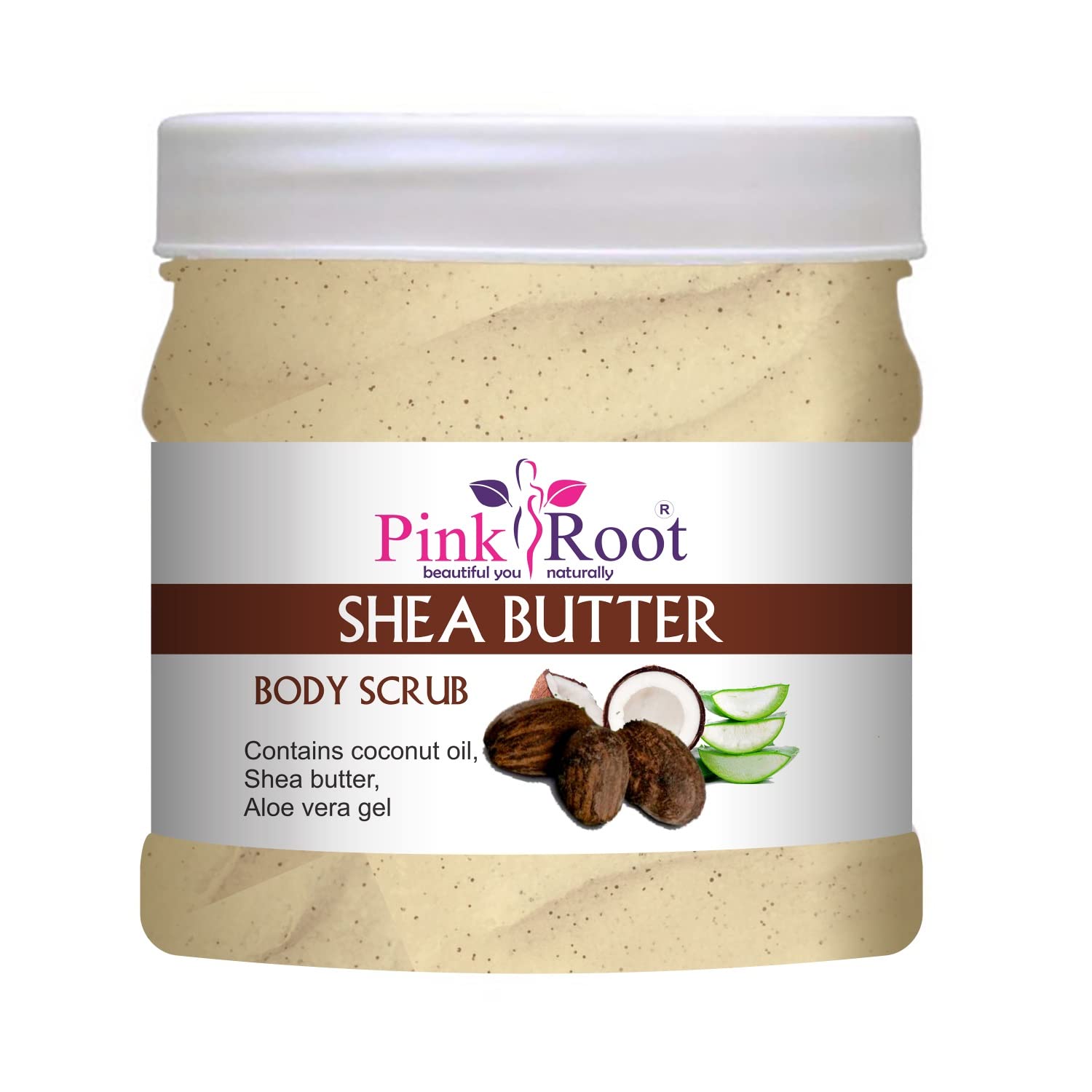 Organic Pink Root Green Tea Massage Gel & Shea Butter Scrub Set - 500ml Each for Relaxation, Skin Hydration & Exfoliation - Perfect for Spa, Home Massage & Self-Care Routines
