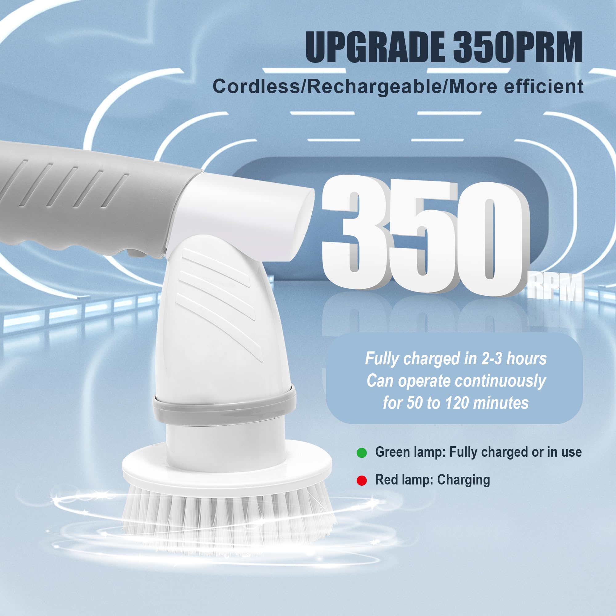 **SZFIXEZ Cordless Electric Spin Scrubber - 4 Replaceable Brush Heads for Bathroom, Kitchen, Tile, Bathtub & Toilet Cleaning | Powerful Shower, Stove & Window Scrubber for Deep Cleaning**    *(Perfect for Sparkling Bathrooms, Stainless Kitchens & Spotless Windows – Effortless Cleaning in Minutes!)*