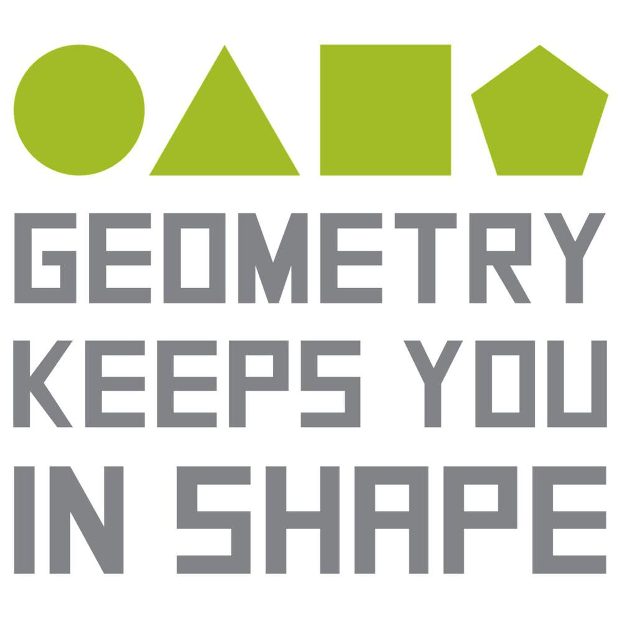 Geometry Shapes Ceramic Coffee Mug 11 oz (325 ml) - Perfect for Math Teachers, Students & Office Use