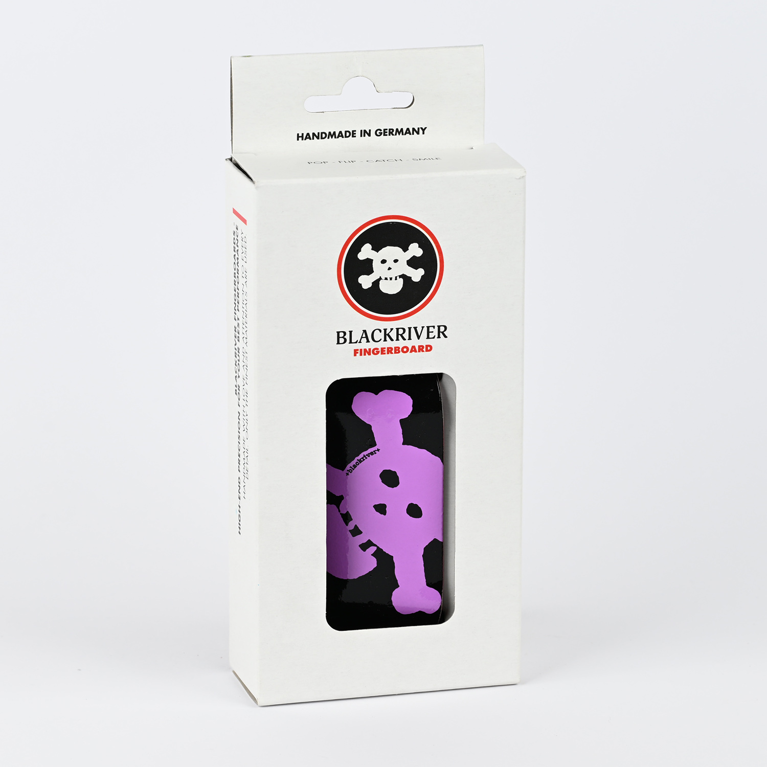 Blackriver Fingerboard Deck - Purple Skull Design | Premium Finger Skateboard for Tricks & Stunts | Perfect for Skateboard Enthusiasts & Collectors