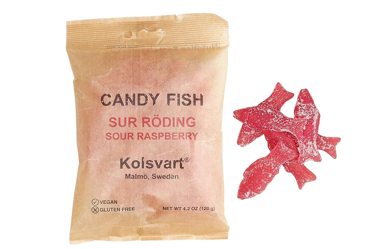 Rudca Food Kolsvart Assorted Candy Pack - 5 Bags (4.2 oz Each) | Raspberry, Blackcurrant, Sour Blueberry, Elderflower & Peppermint Flavors | Perfect for Parties, Office Snacks & Gift Baskets