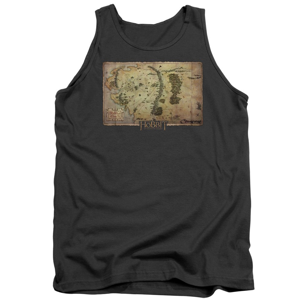 The Hobbit Middle Earth Map Unisex Tank Top for Men & Women - Fantasy Lover Gift, Cosplay & Casual Wear