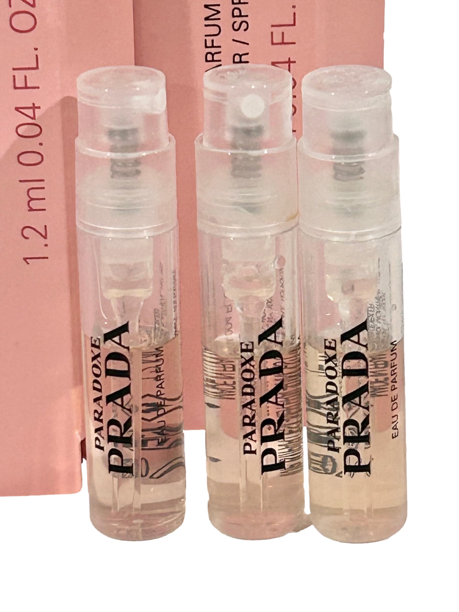 Prada PARADOXE Women's Perfume Sample Set - 3 x 1.2ml/0.04oz Spray Vials | Luxury Fragrance Gift for Her, Travel Size, Try Before You Buy | Perfect for Daily Wear, Special Occasions & Gifting