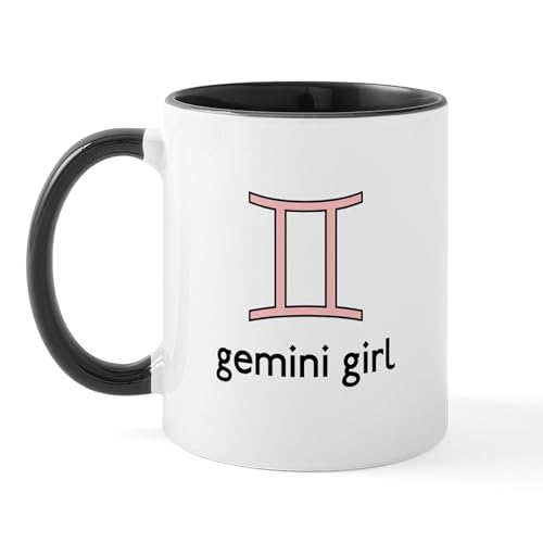 White/Black Inside - Gemini Girl Mug