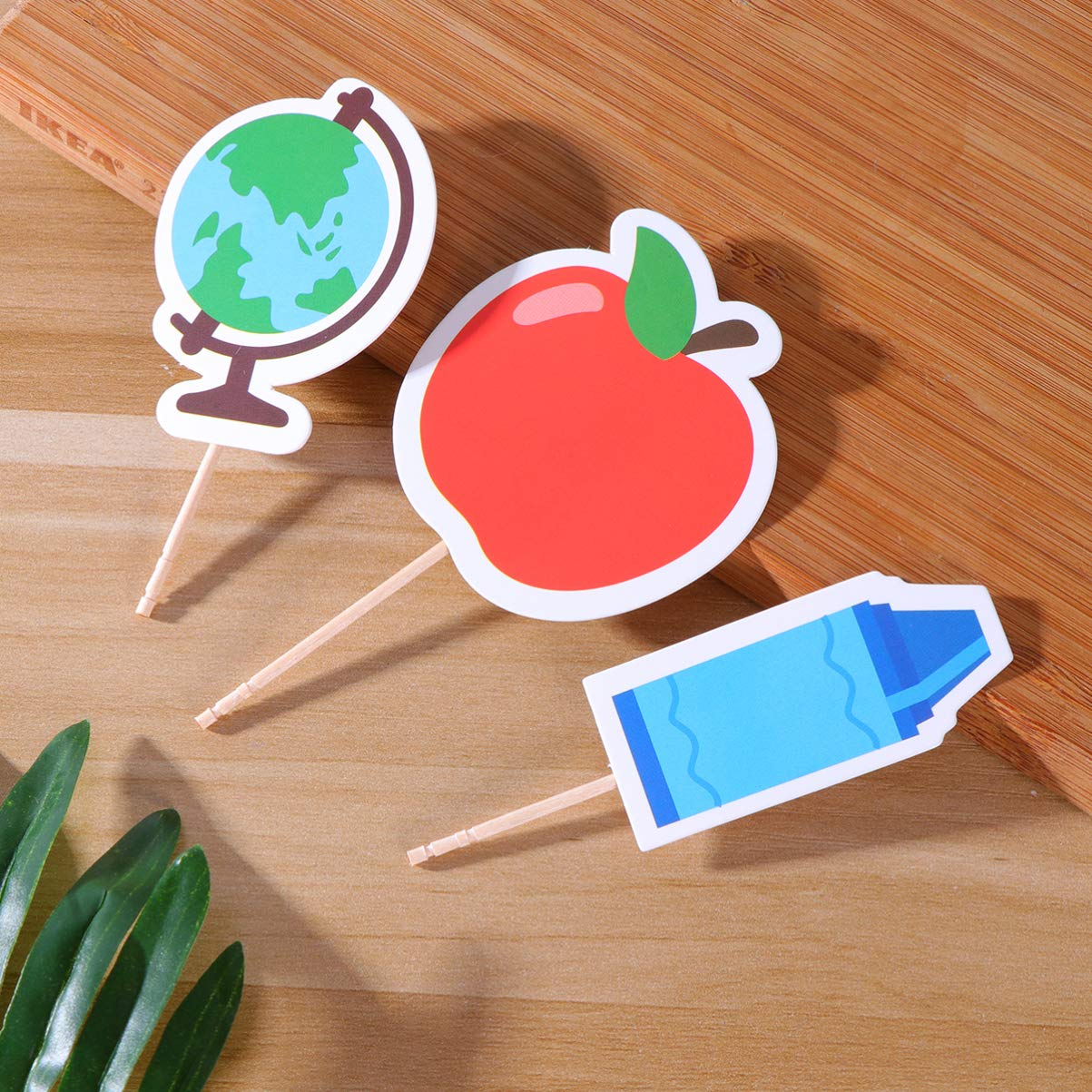 18Pcs Back to School Cupcake Toppers - Welcome Class Party Decorations for Classroom Treats, Sweet Dessert Toppers for First Day of School Celebrations