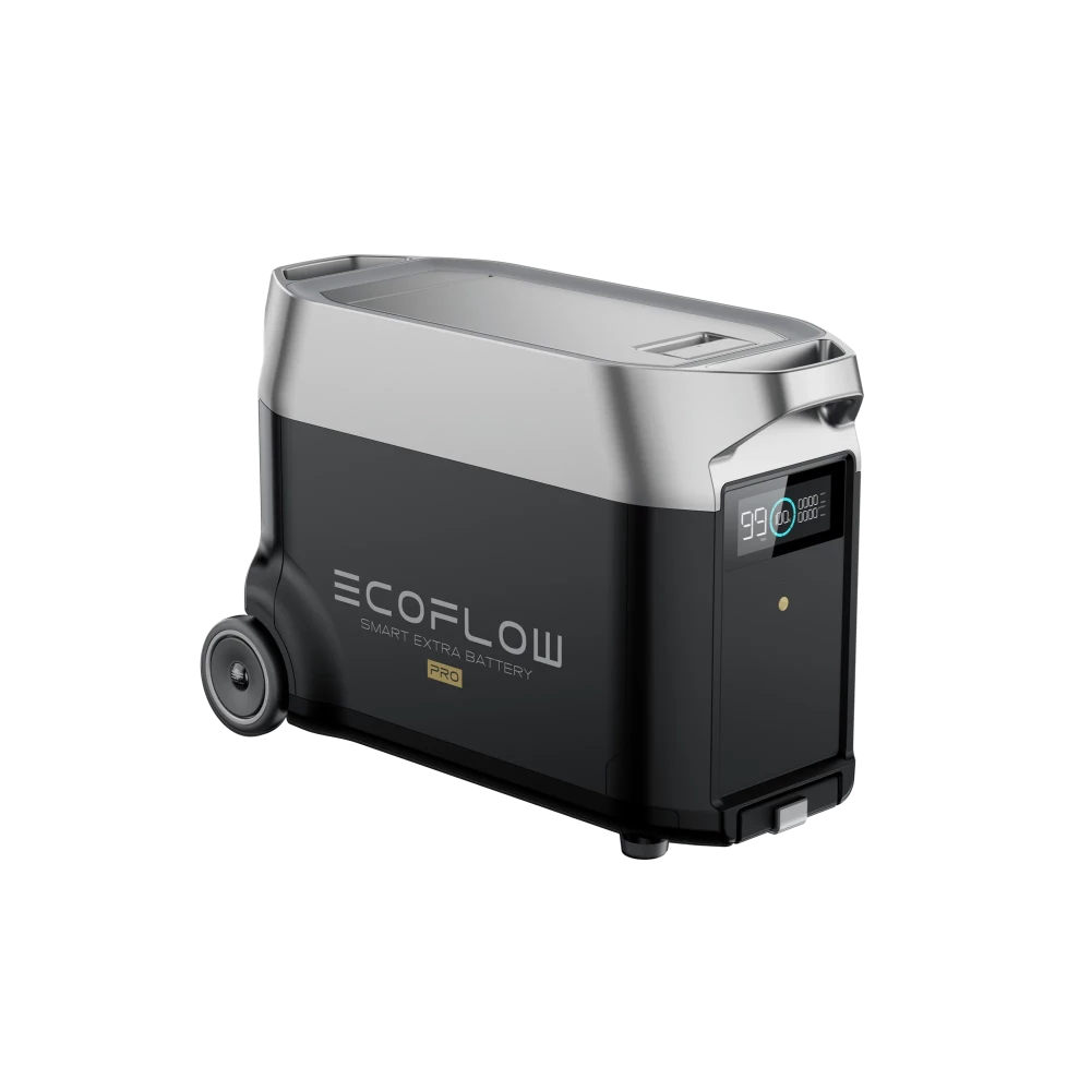 EcoFlow DELTA Pro Smart Extra Battery - 3000Wh Portable Power Station for Home Backup, Camping & Outdoor Adventures - Compatible with Solar Panels