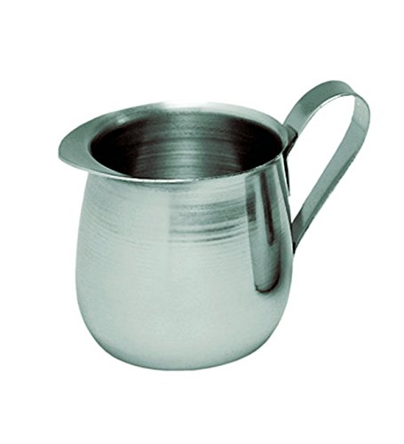 Update International 8 Oz Bell Creamer - Premium Stainless Steel Creamer Pitcher for Coffee, Tea & Milk - Perfect for Restaurants, Cafes & Home Use