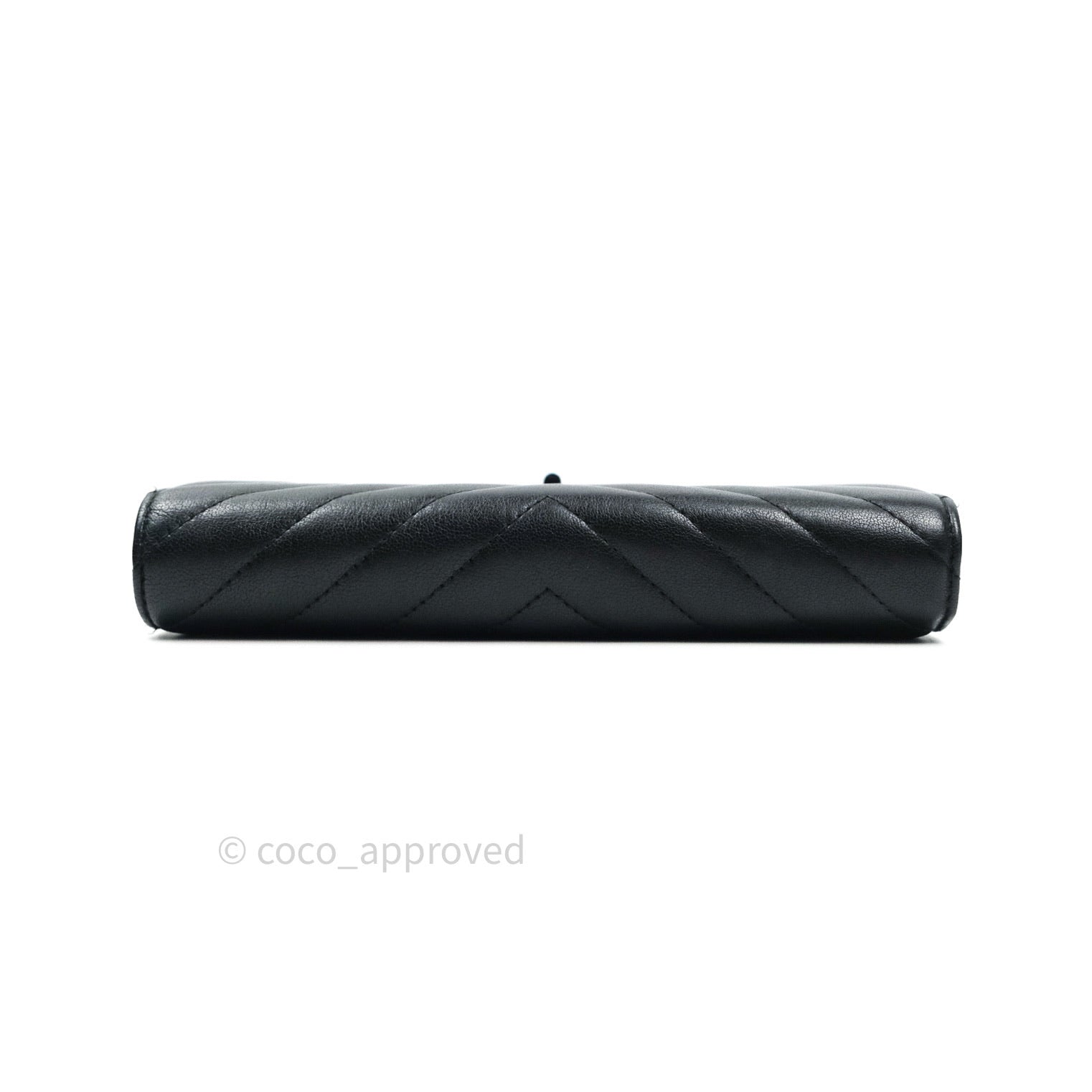 Chanel Chevron Sheepskin Reissue Large Flap Wallet So Black - Luxury Designer Womens Wallet for Everyday Use & Special Occasions