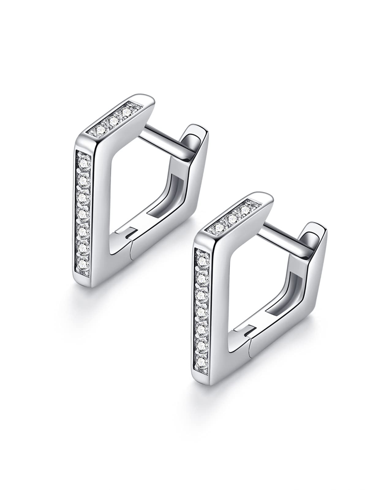Stylish Sterling Silver Hoop Earrings for Women - Trendy 925 Silver Jewelry Gift for Her | Perfect for Everyday Wear, Parties & Special Occasions