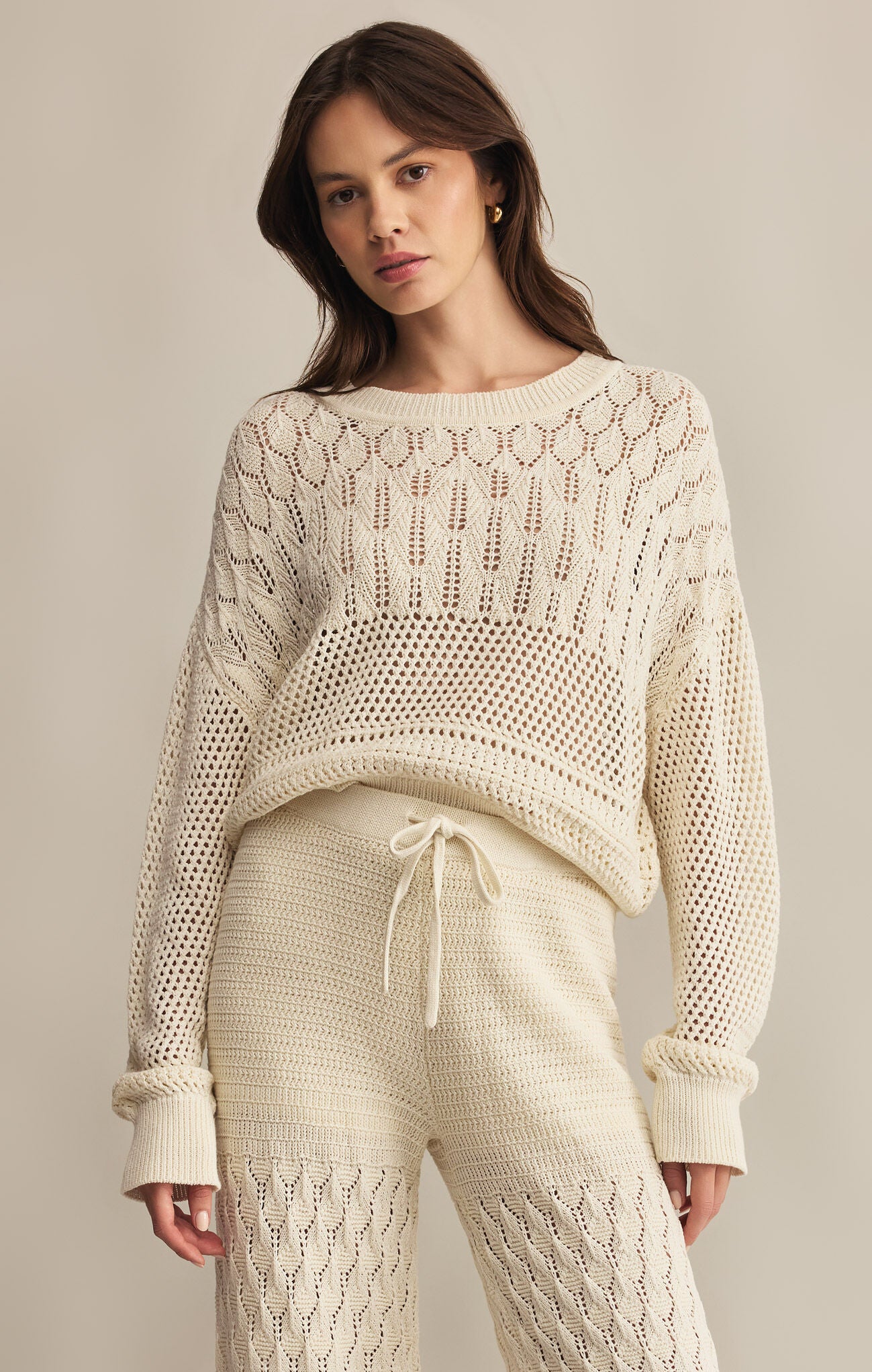 Chic Rue Crochet Sweater for Women - Soft Handmade Knit Pullover - Perfect for Fall, Winter & Cozy Outfits | Casual, Boho & Layering Styles