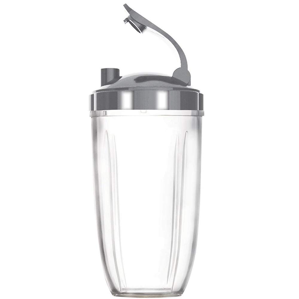 Nutribullet Blender Replacement Parts - 24OZ Cup with Flip Top Lid, Compatible with 600W & 900W Models (2 Pack) - Perfect for Smoothies, Protein Shakes & Meal Prep On The Go