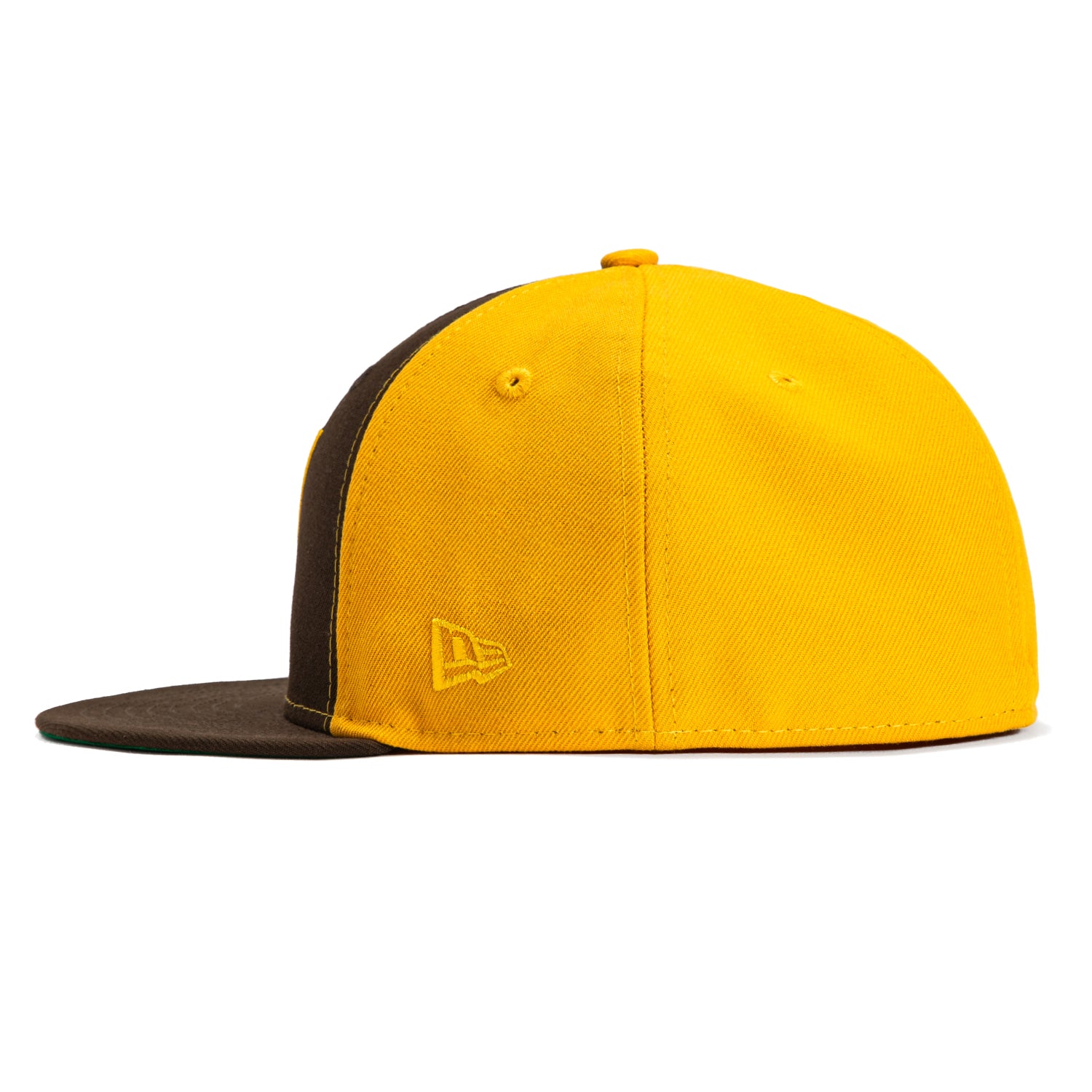 New Era 59Fifty Walla Walla Padres Baseball Cap - Brown & Gold Snapback Hat for Men & Women | Perfect for Baseball Games, Streetwear Fashion & Casual Outfits