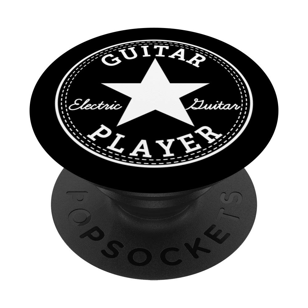 Electric Guitar Player Heavy Metal Rock Band Streetwear Gift - Swappable PopSockets PopGrip for Phones & Tablets - Perfect for Concerts, Music Festivals & Rock Fans Accessories