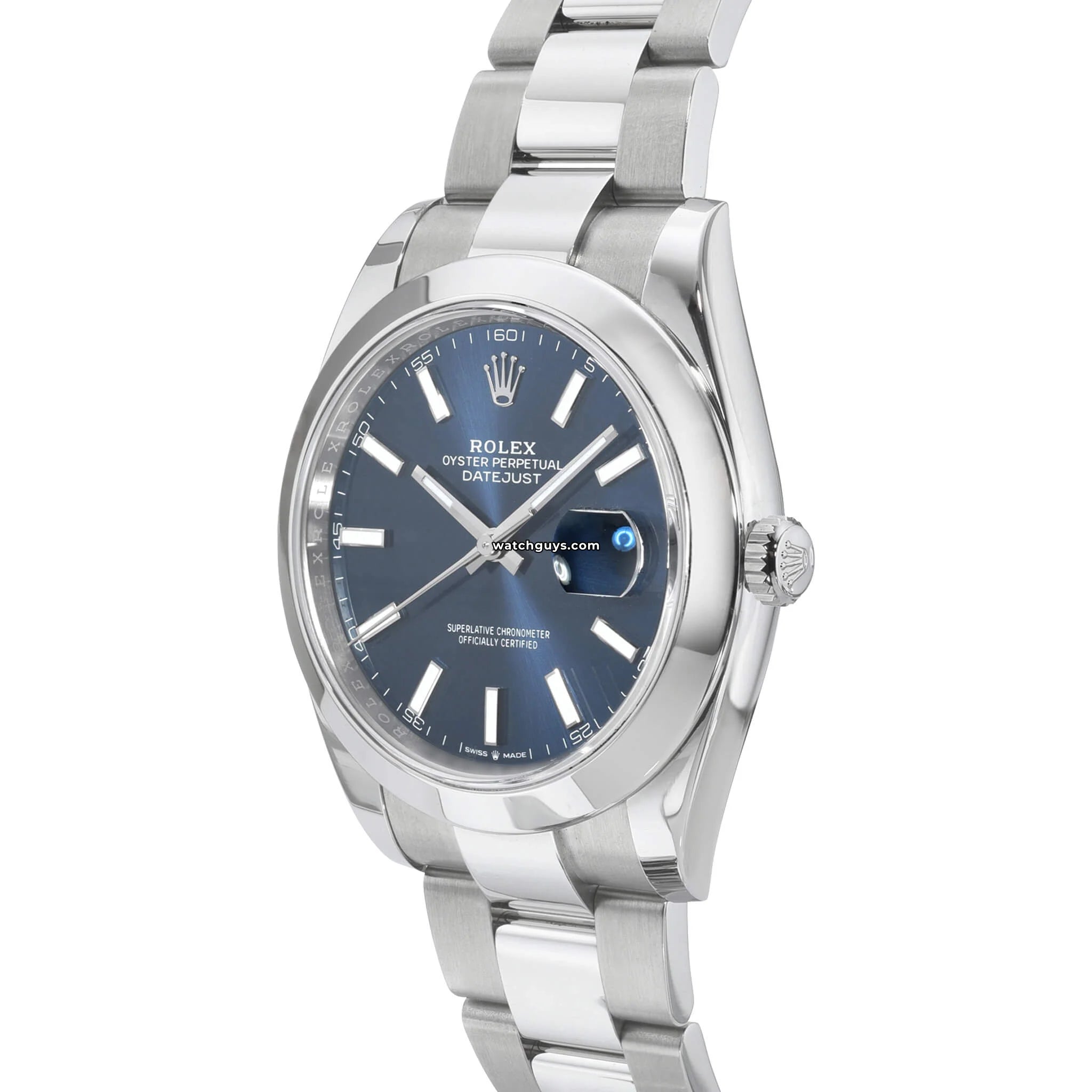 Rolex Datejust 126300 Blue Dial Stainless Steel Men's Watch - Luxury Dress Watch for Business, Formal Events & Special Occasions