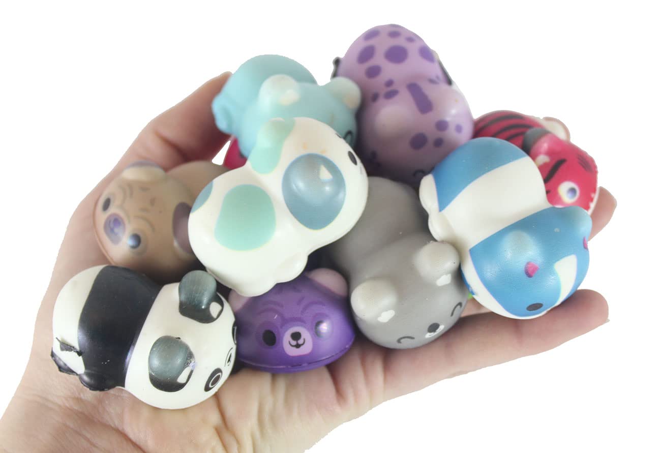24-Piece Slow Rising Animal Squishy Toys Set - Memory Foam Stress Relief Fidget Toys for Kids, Party Favors & OT Sensory Play | Perfect for Classroom Rewards, Birthday Gifts & Anxiety Relief