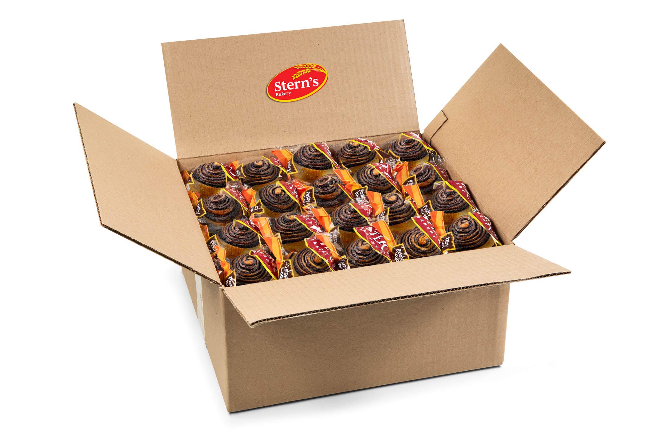 Delicious 1.5 Oz Chocolate Croissant Snacks - Dairy Free & Nut Free Pastries by Stern's Bakery (80 Count) - Perfect for Office, School Lunchbox & Back to School Snacks