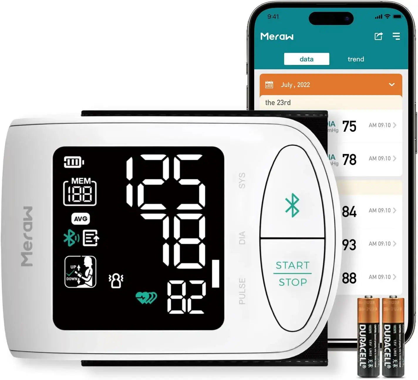 Accurate Aspen Digital Blood Pressure Monitor - White | Upper Arm Cuff for Home Use, Clinically Validated, Large LCD Display | Ideal for Daily Health Tracking & Doctor Visits