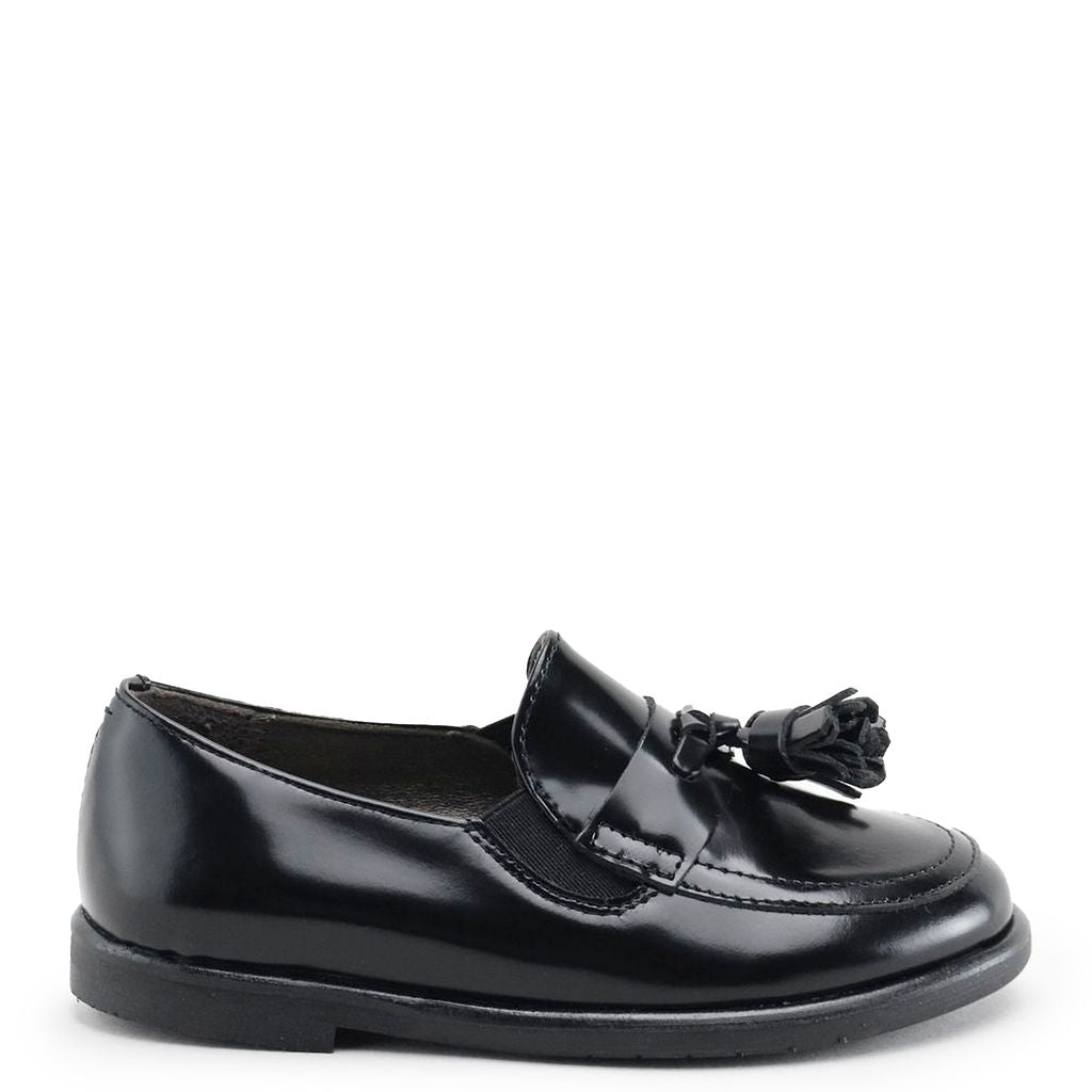 Black Florentic Tassel Loafers for Women - Classic Slip-On Dress Shoes with Decorative Tassels - Perfect for Office, Business Casual & Formal Occasions