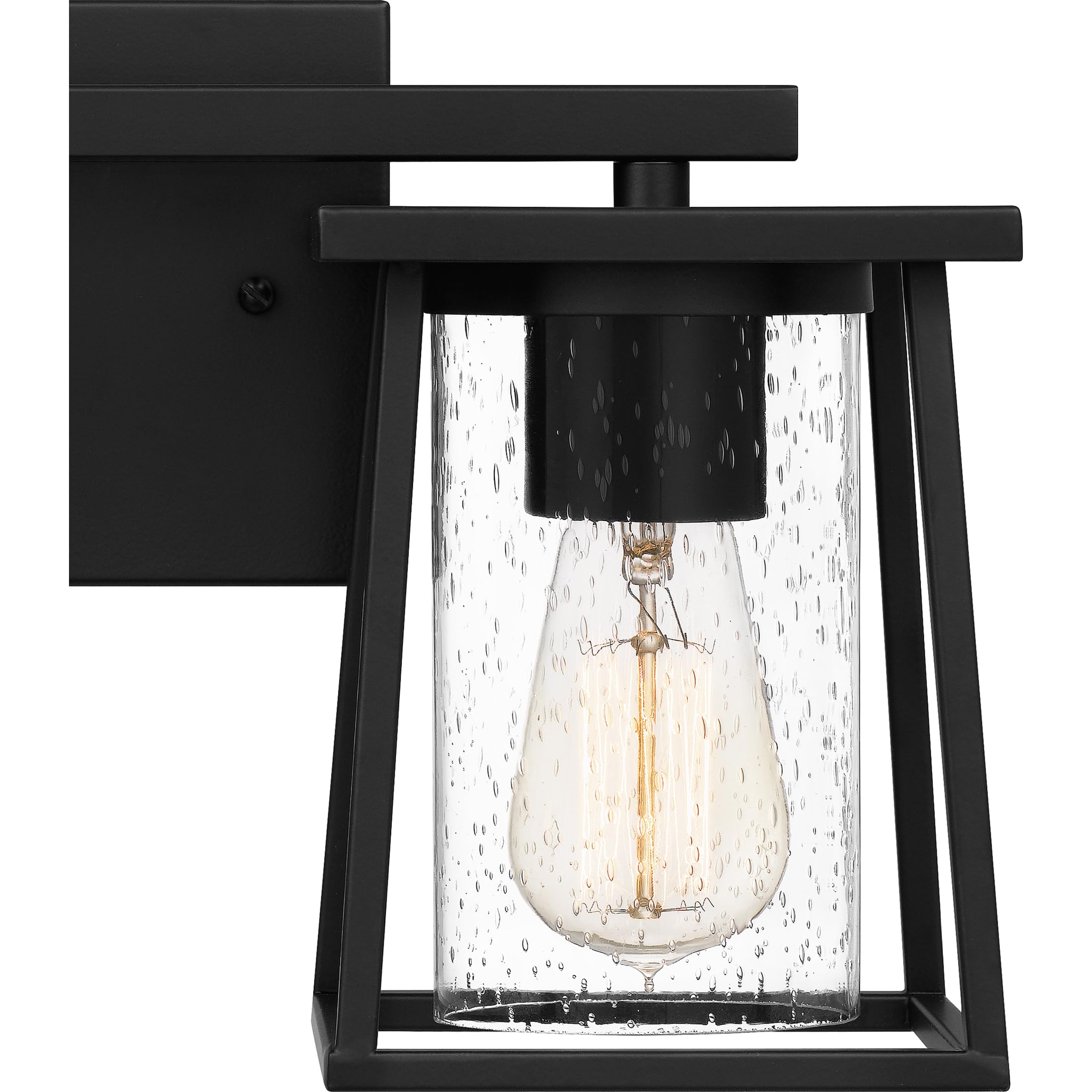 Quoizel Lodge 2-Light Matte Black Bathroom Vanity Light - Perfect for Modern Bathroom & Powder Room Lighting