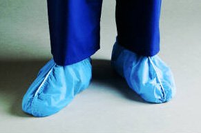 Cardinal Health™ DuraFit™ XL Blue Disposable Shoe Covers - Non-Slip, Waterproof Protection for Medical, Industrial & Home Use