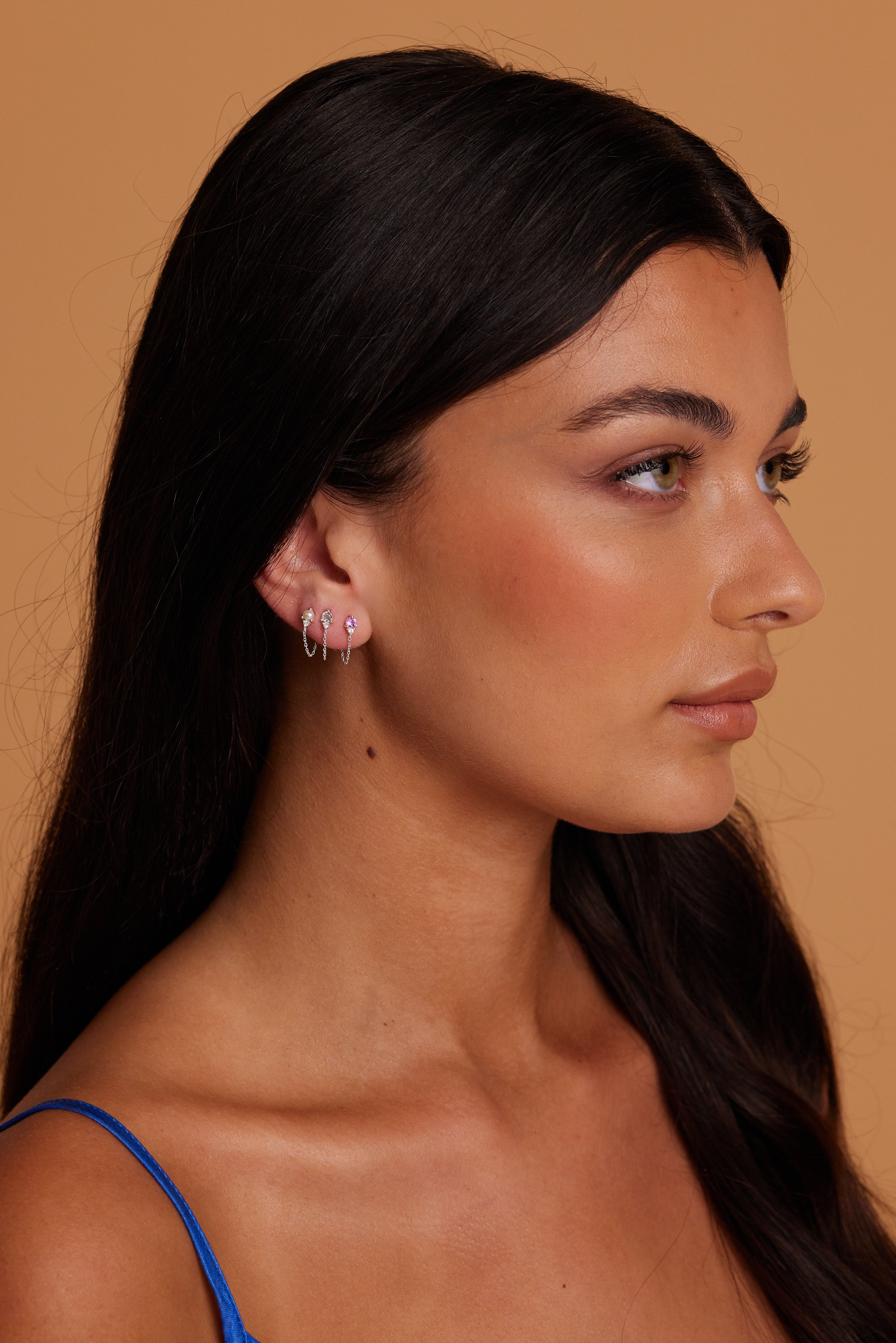 February Amethyst Birthstone Sterling Silver Stud Earrings - Perfect Gift for Valentine's Day & Anniversary Jewelry