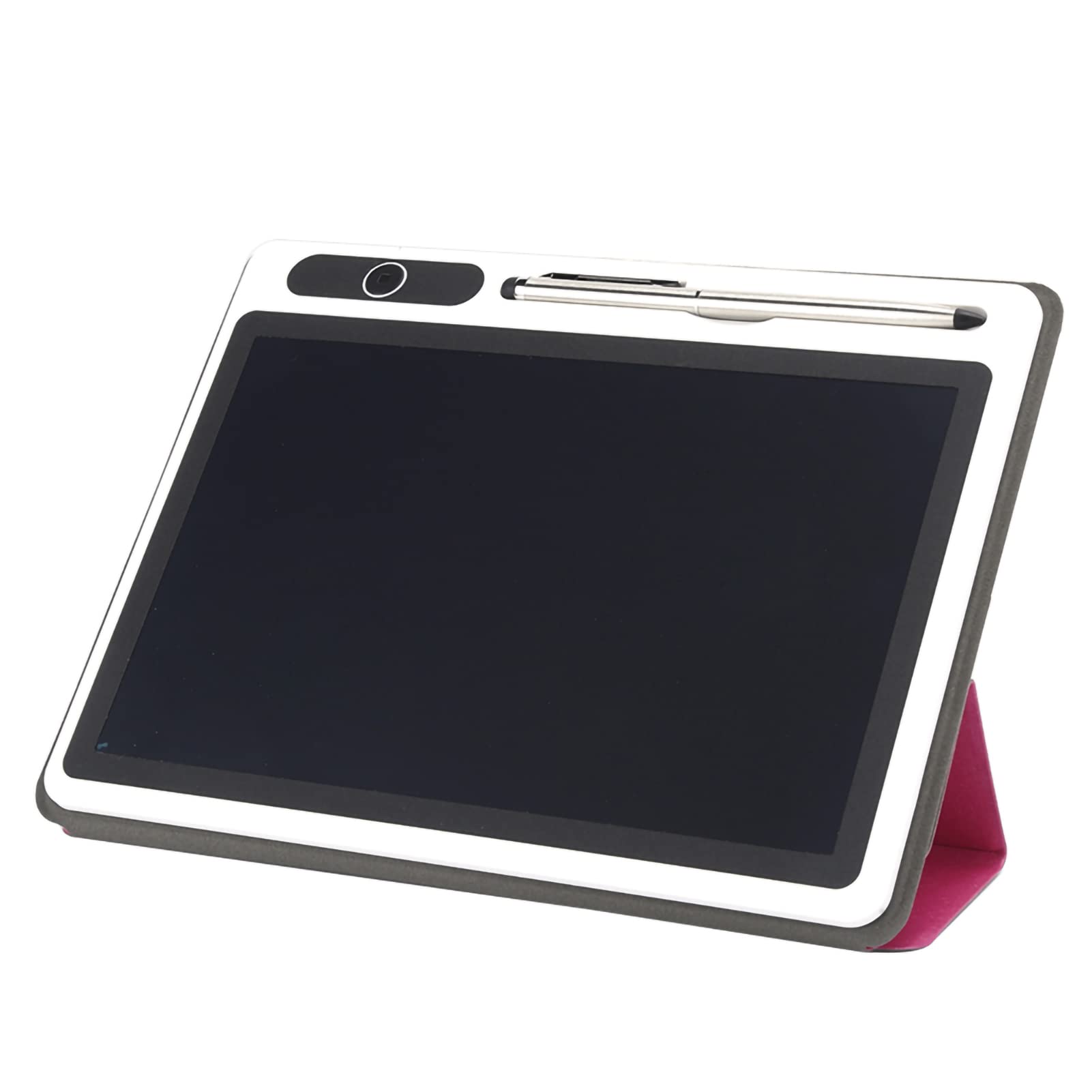 10.1 Inch Digital Notepad for Business - Reusable Writing Tablet with Stylus & Faux Leather Case (Red) - Perfect for Office Meetings, Classroom Notes & Creative Sketching