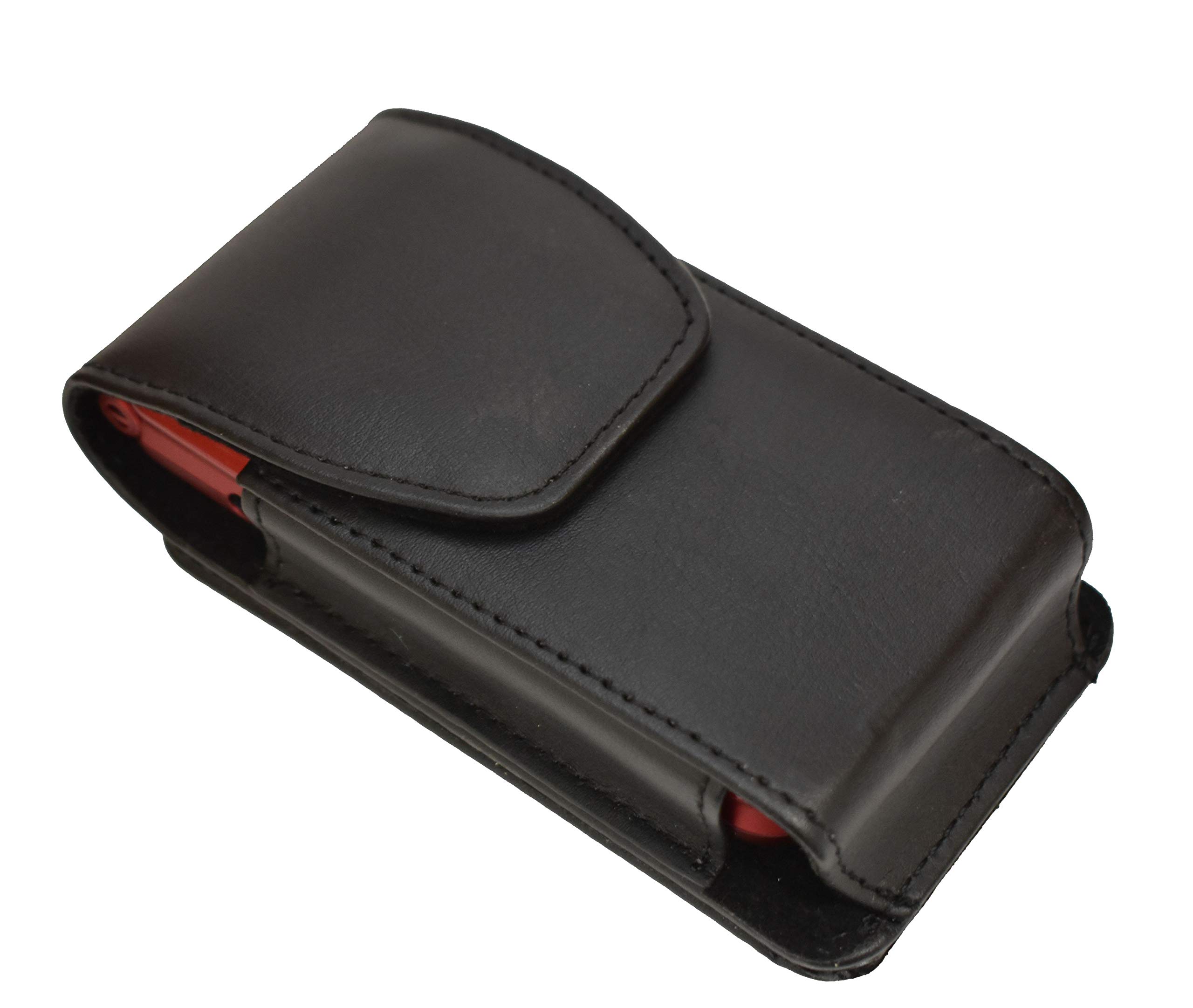 Premium Black Leather Phone Wallet Case for Jethro SC330 V2 Senior Flip Phone - Holds Credit Cards & Cash - Perfect for Travel, Shopping & Everyday Convenience