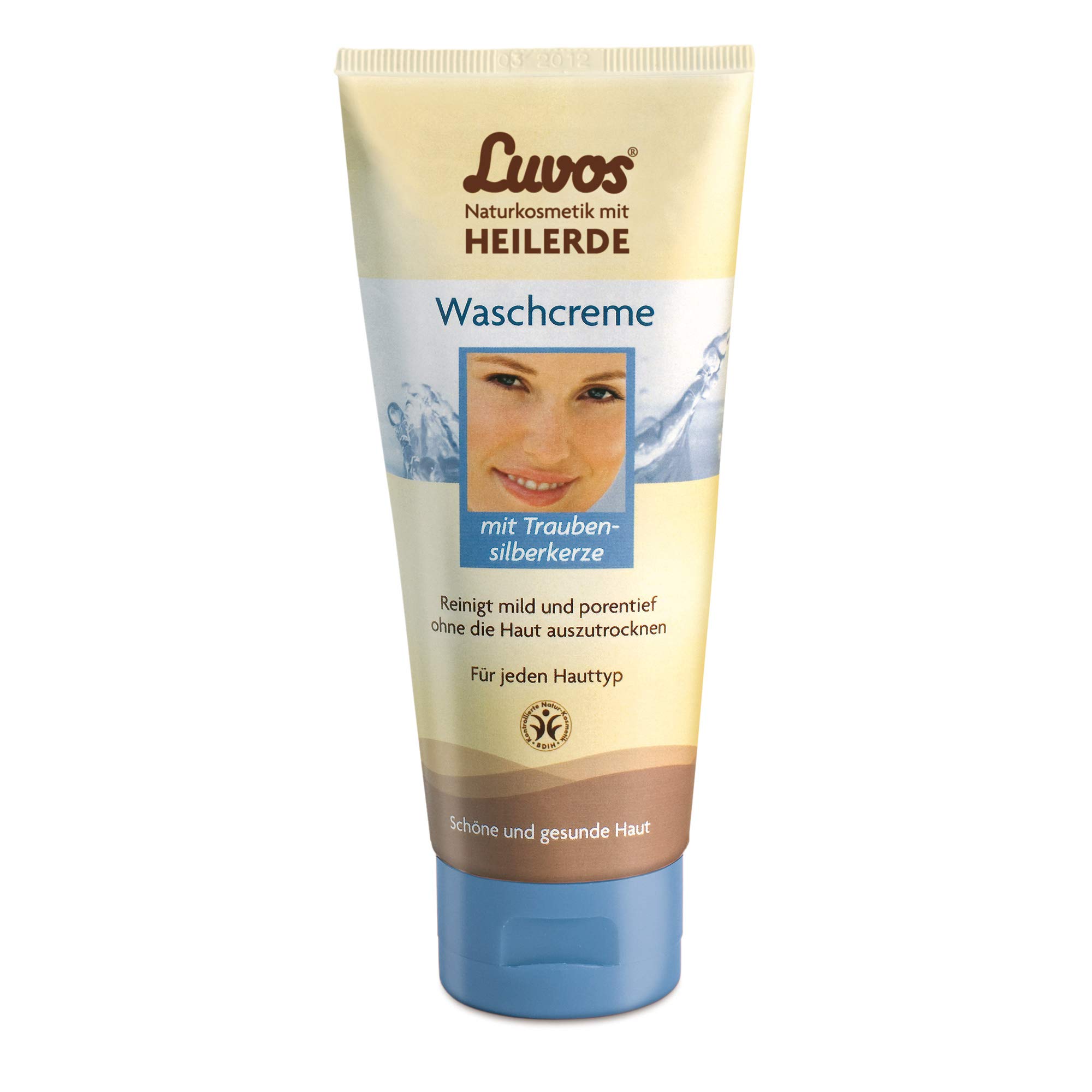 Luvos Wash Cream 100ml - Gentle Facial Cleanser for Sensitive Skin | Daily Skincare & Makeup Removal | Perfect for Travel & Gym