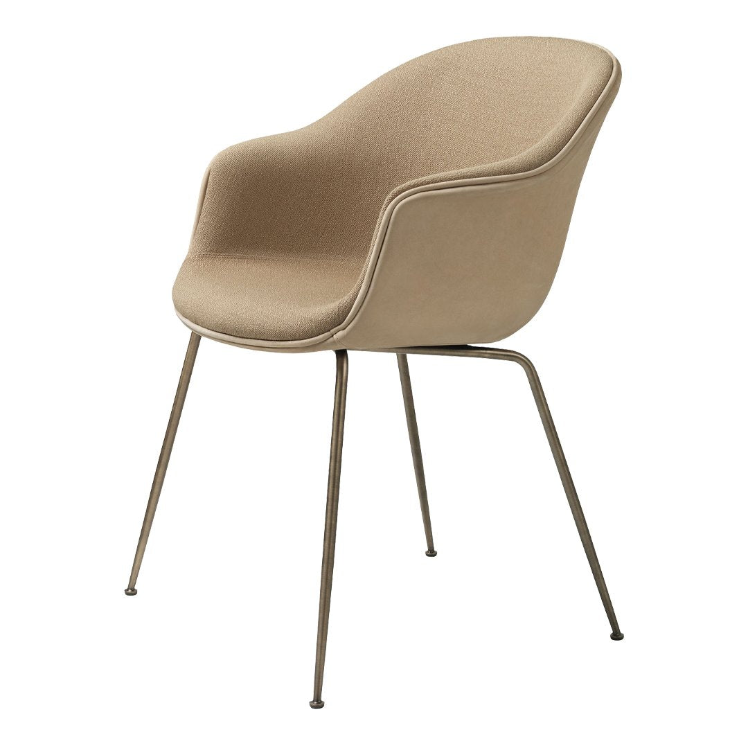 Bat Dining Chair with Conic Base - Fully Upholstered Modern Kitchen & Dining Room Furniture for Home Decor