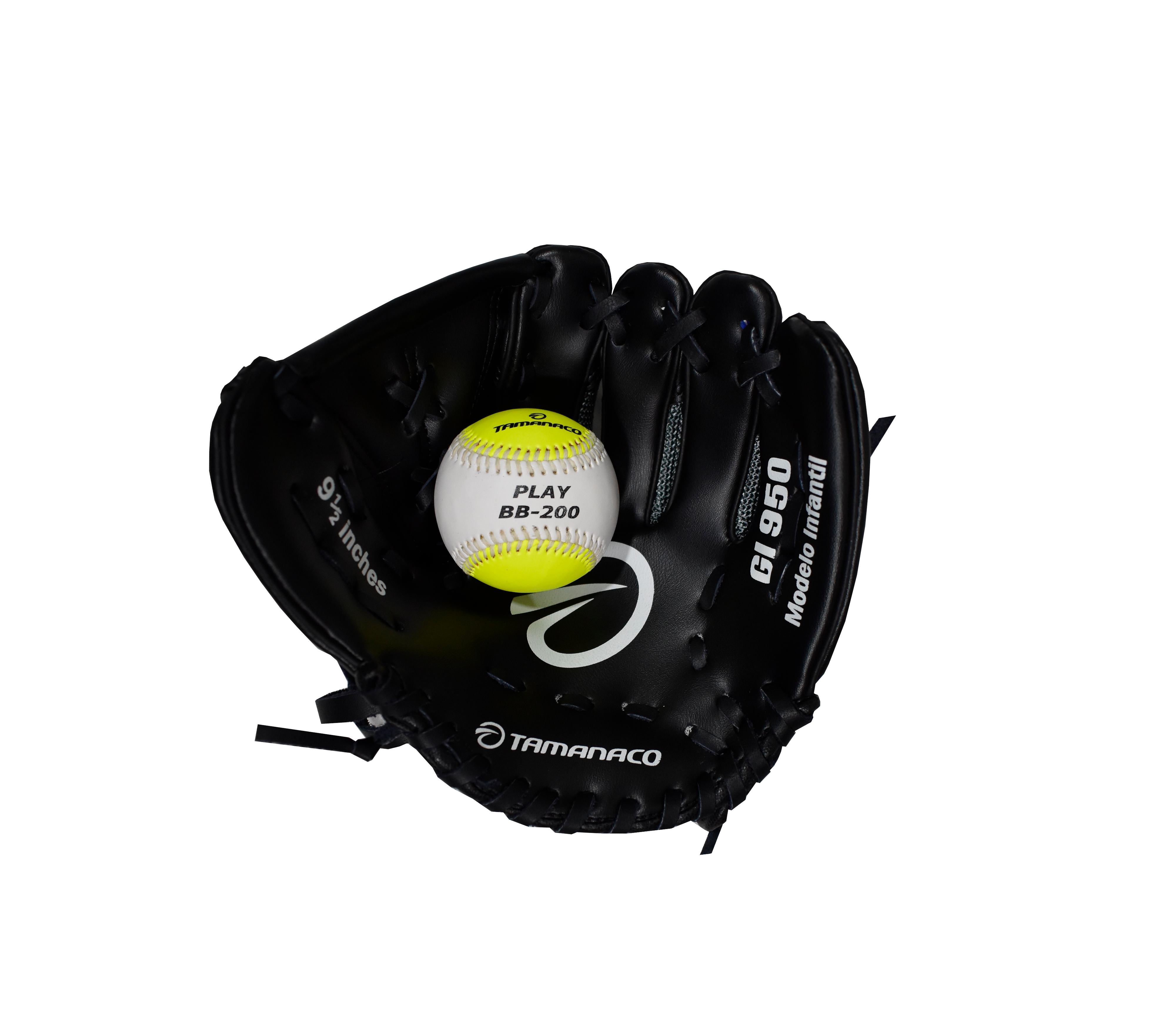 Kids Baseball Glove and Ball Set - Right Hand Closed 9.5