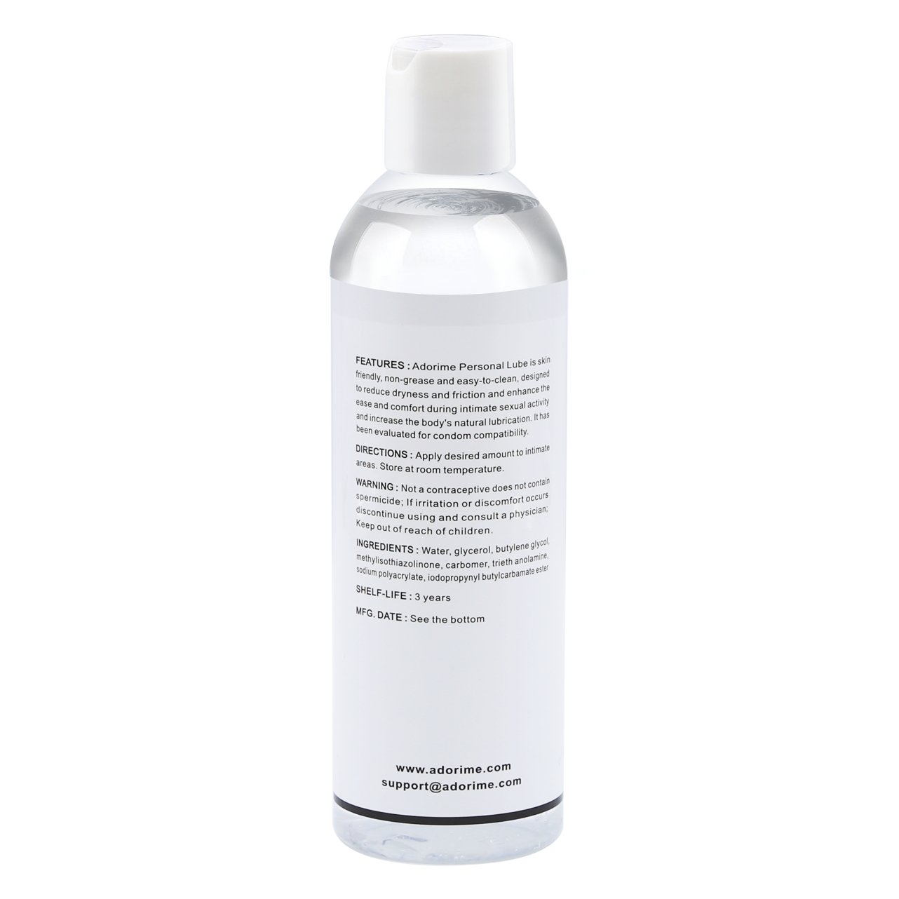Adorime Water-Based Personal Lubricant for Women & Men - Long-Lasting Sex Lube for Vaginal Dryness, Anal Play & Adult Toys - Condom Compatible - 8 oz - Perfect for Couples, Solo Play & Enhanced Intimacy