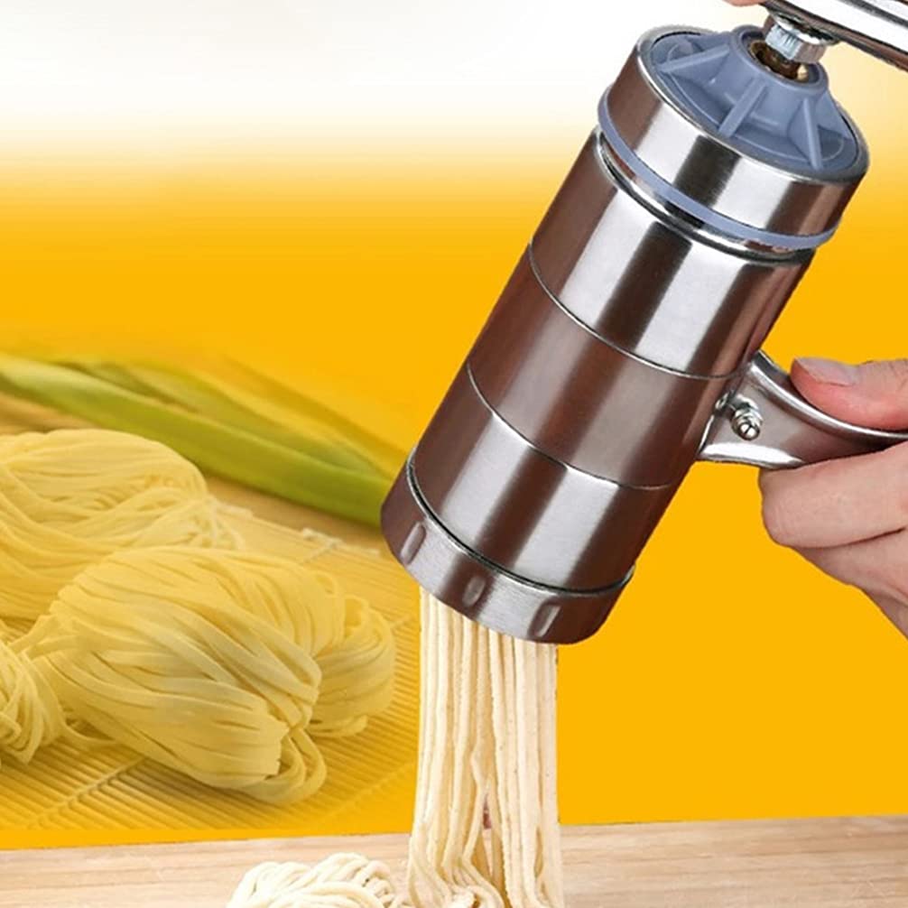 DOITOOL Manual Pasta Maker - Stainless Steel Noodle Press Machine for Homemade Italian Pasta, Dumplings & Potato Press - Kitchen Gadget for Fresh Pasta & Orange Juice Extraction