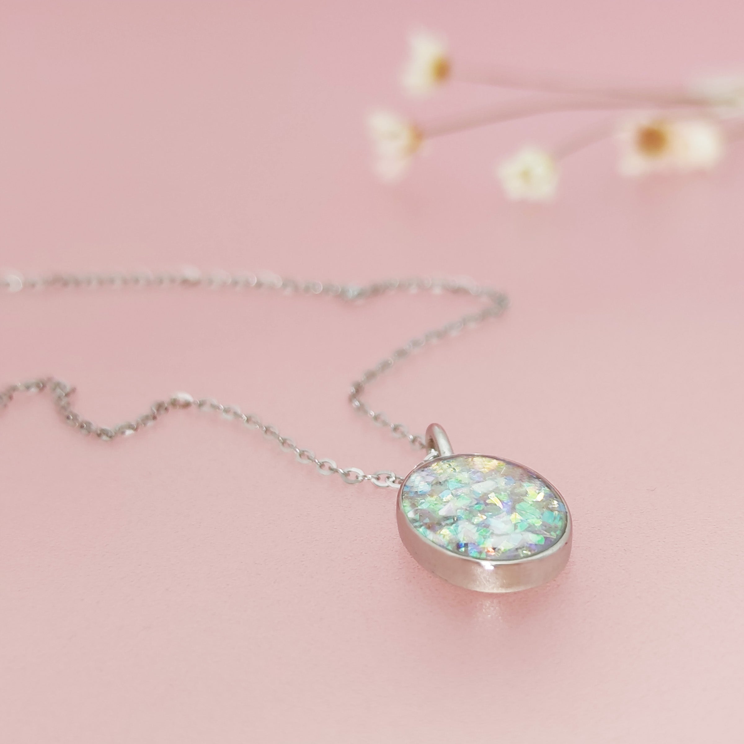 Love Miracle Memorial Ashes Necklace for Loved Ones - Cremation Jewelry Keepsake for Ashes - Perfect for Remembrance, Gifts & Special Occasions