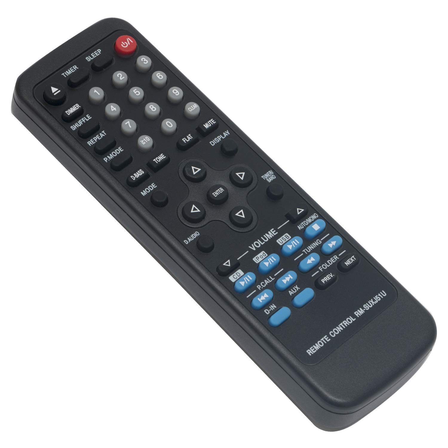JVC Audio Player Remote Control RM-SUXJ51U Replacement - Compatible with JVC CD, DVD & MP3 Players - Perfect for Home Entertainment & Music Lovers