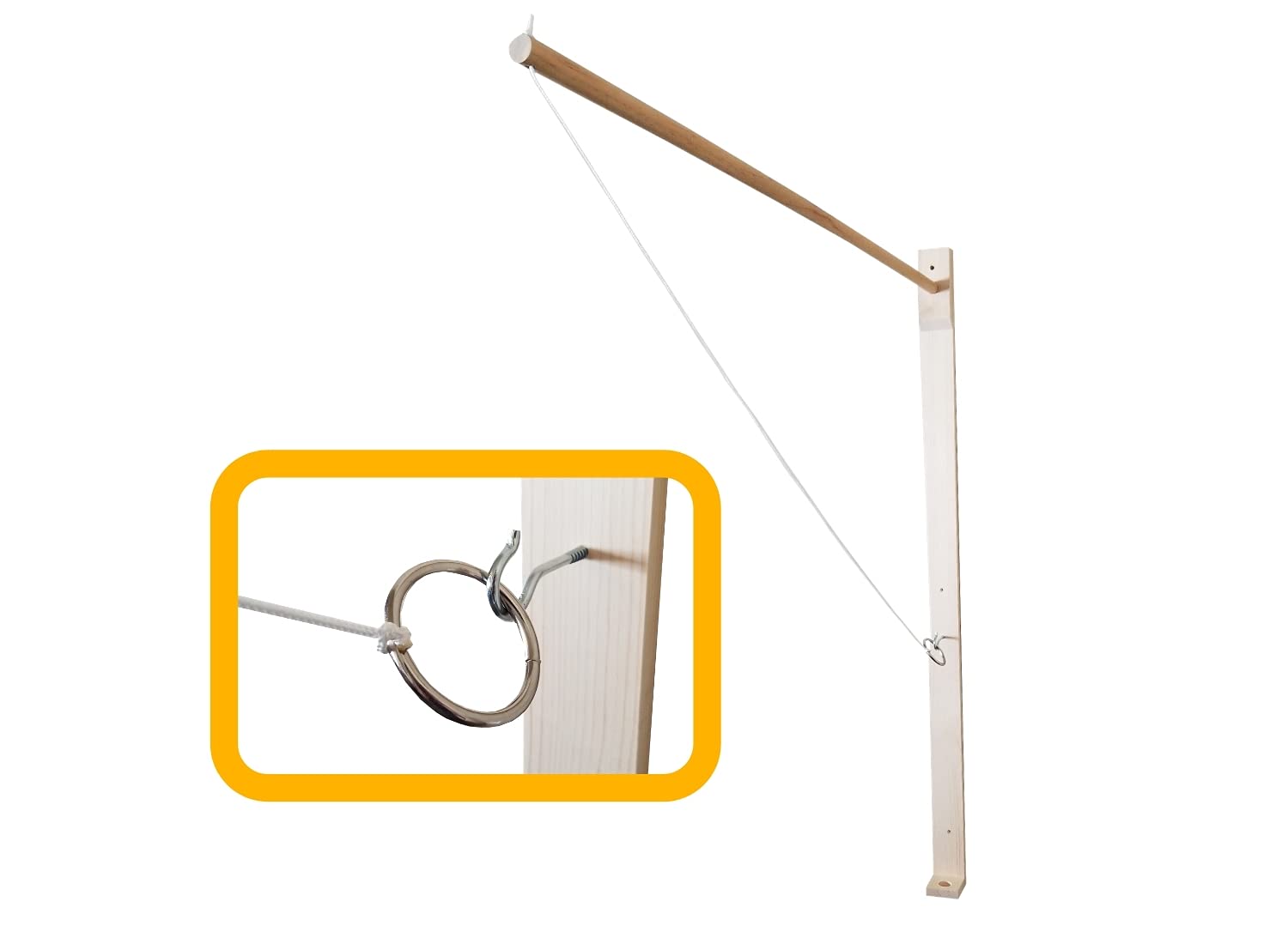 Ring Swing Hook Game - Indoor & Outdoor Ring Toss Game for Kids & Adults, Fun Yard Party Activity for Family Gatherings & Backyard Play