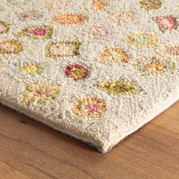 Dash & Albert Cat's Paw Hand Hooked Wool Rug - Soft Non-Slip Area Rug for Living Room, Bedroom, Nursery & Home Decor