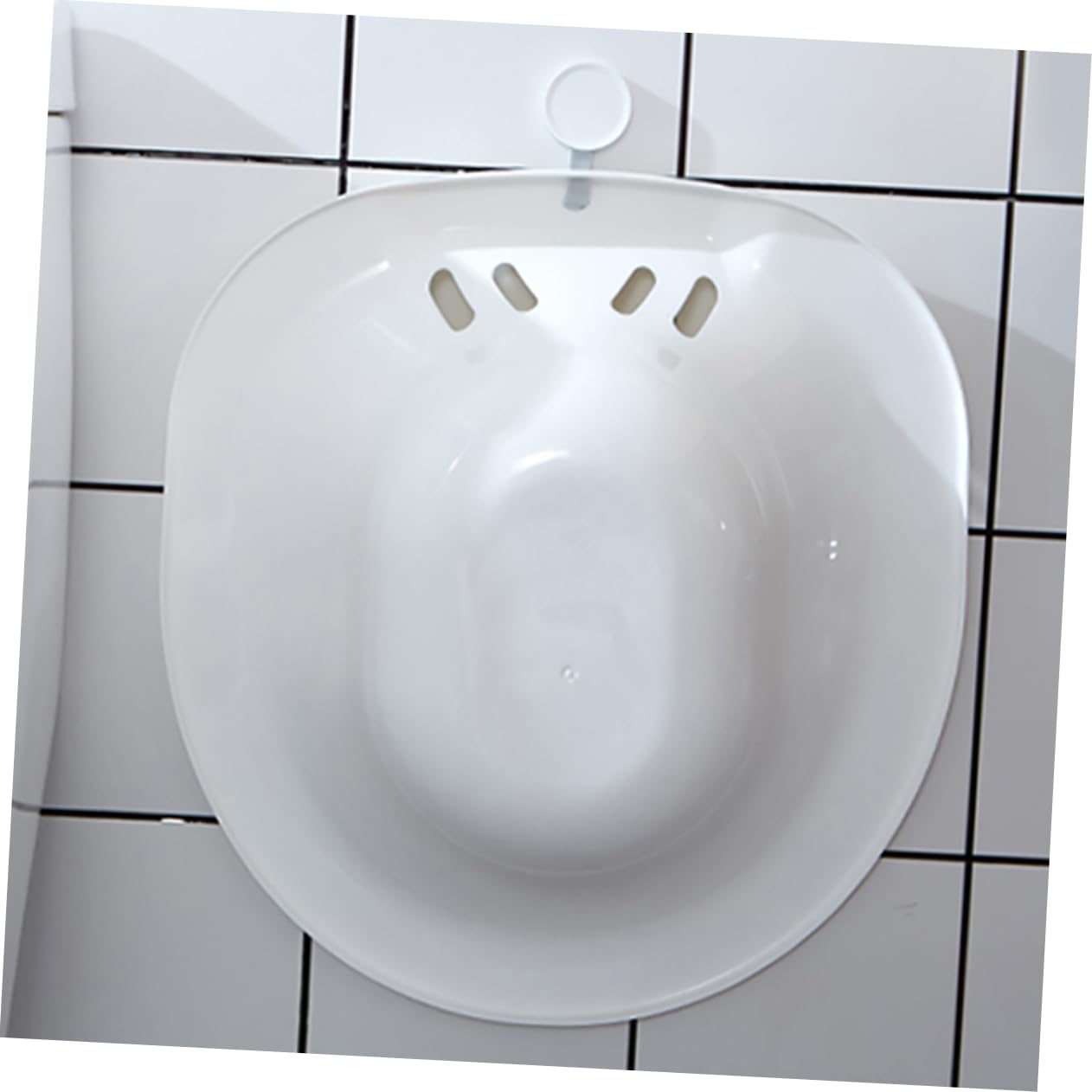 Postpartum Sitz Bath Toilet Seat - Comfortable Plastic Wash Basin for Hemorrhoid Relief & Post-Surgery Care | Easy to Clean with Drain Holes | Fits Most Standard Toilets | Ideal for New Moms & Postpartum Recovery