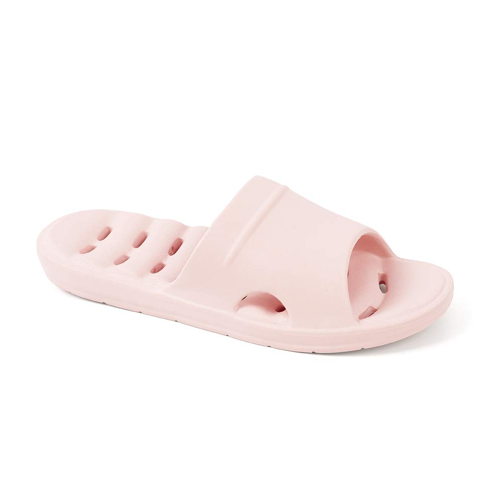Luffymomo Women's Non-Slip Shower Sandals with Drainage Holes - Comfortable Bathroom Slippers for Spa, Pool & Home Use