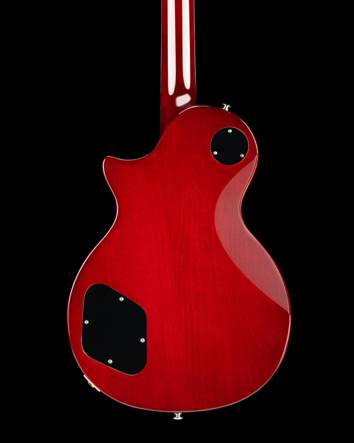 WestCreek Underdog Solid Body Electric Guitar - Mahogany Body, Maple Neck, Rosewood Fretboard - 22 Frets with Bone Nut - Perfect for Rock, Blues & Stage Performance (Amber)