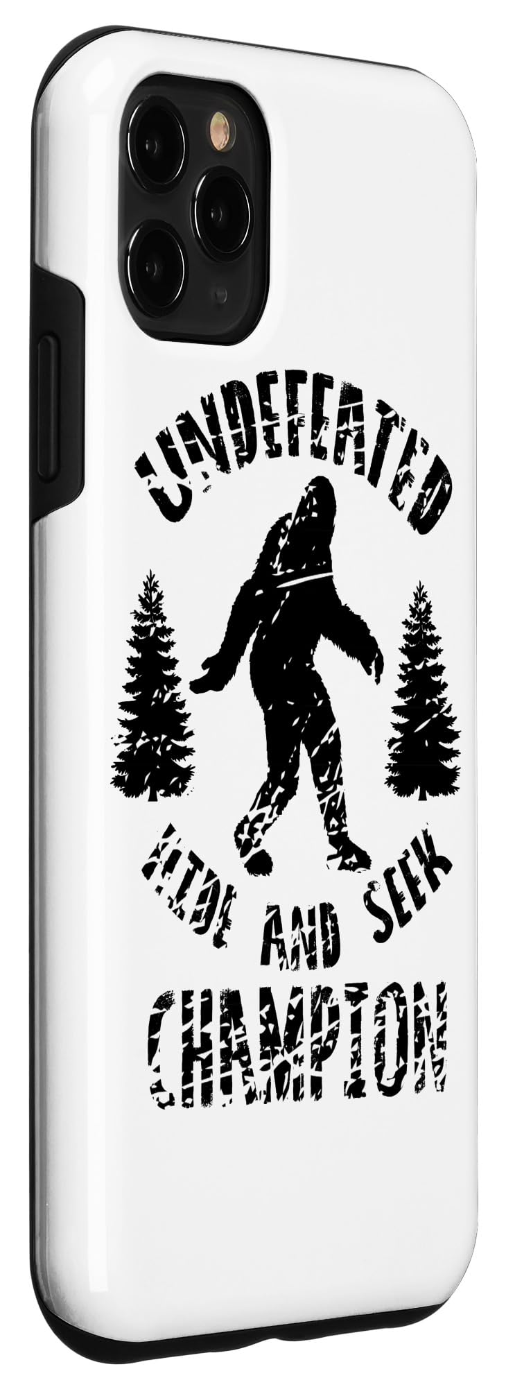 iPhone 11 Pro Max Case - Funny Bigfoot Hide and Seek Champion Design - Durable Protective Cover for Everyday Use, Travel & Outdoor Adventures