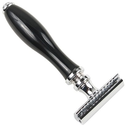 Parker 111B Safety Razor for Men - Premium Stainless Steel Double Edge Razor with Classic Handle - Perfect for Shaving, Grooming & Travel