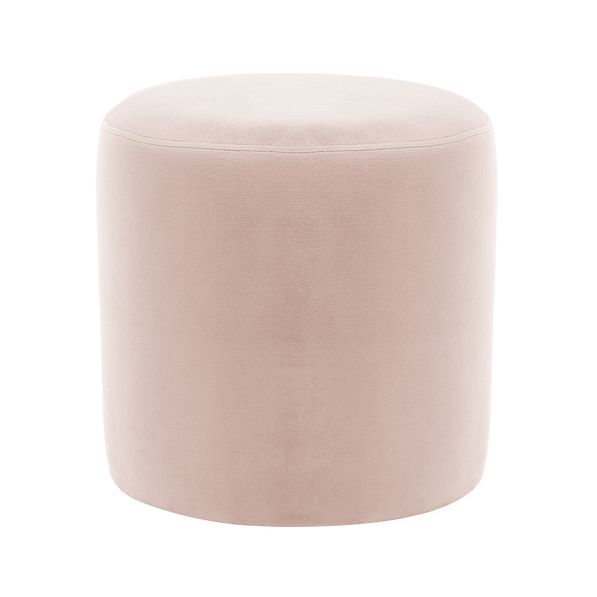 Juliette Velvet Ottoman Stool 16 Inch Round Footrest Pouf - Perfect for Living Room, Bedroom, or Nursery Decor